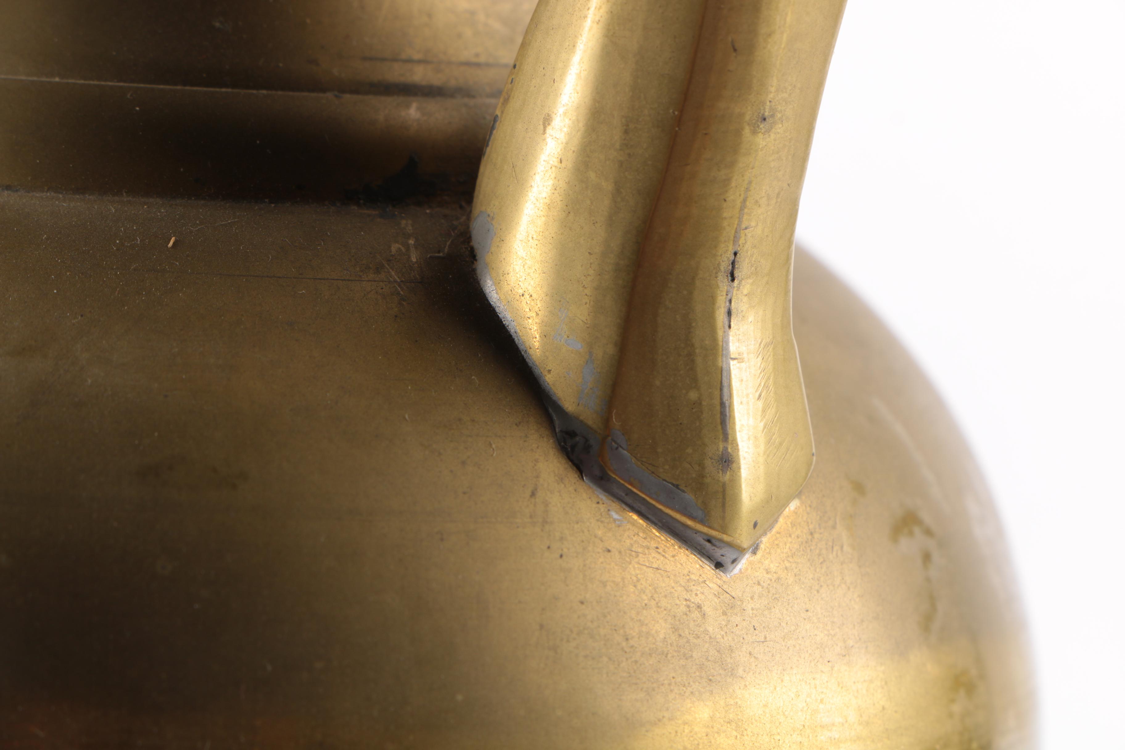 Gold Tone Metal Vase