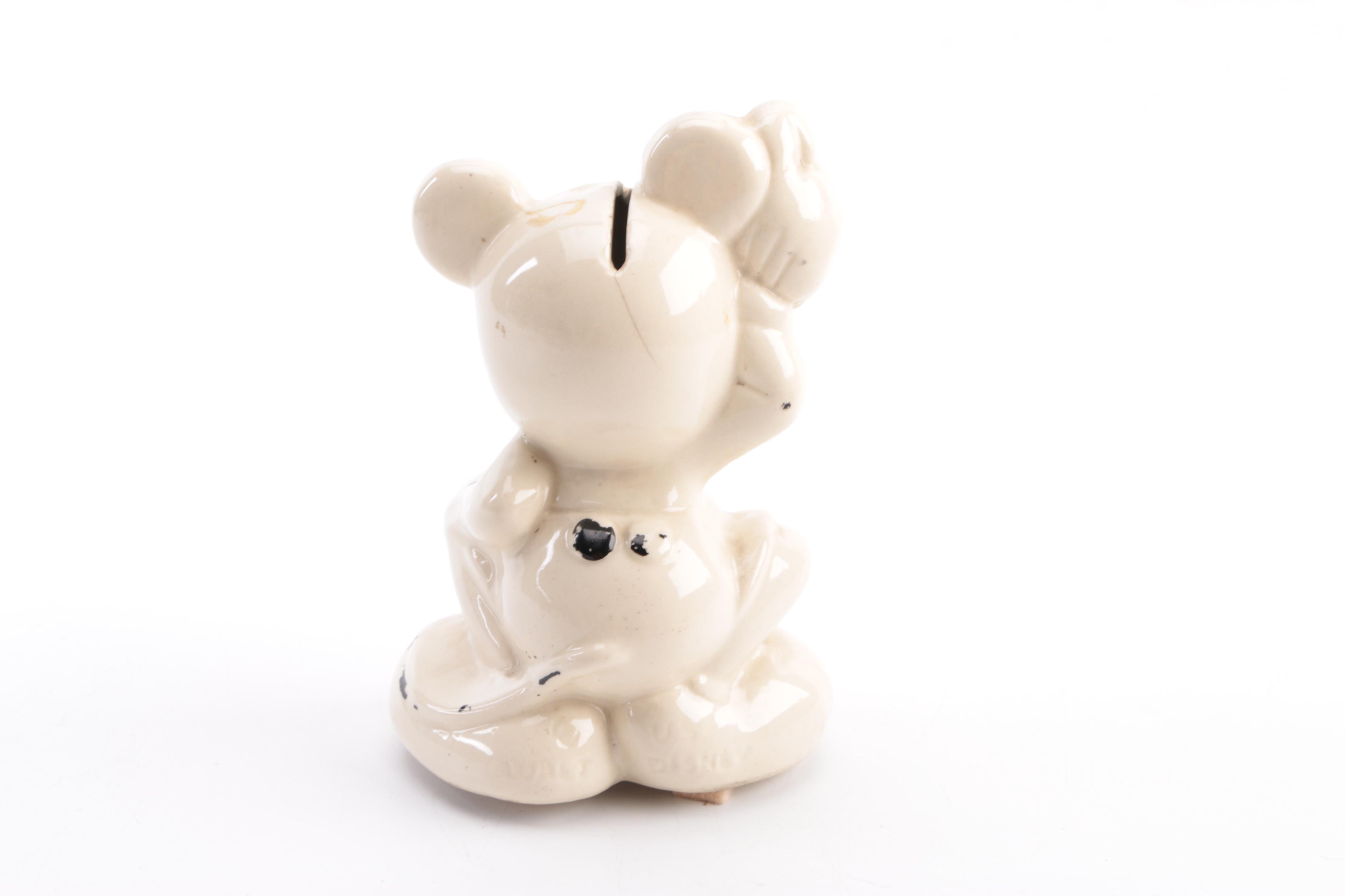 Mickey Mouse Ceramic Coin Bank