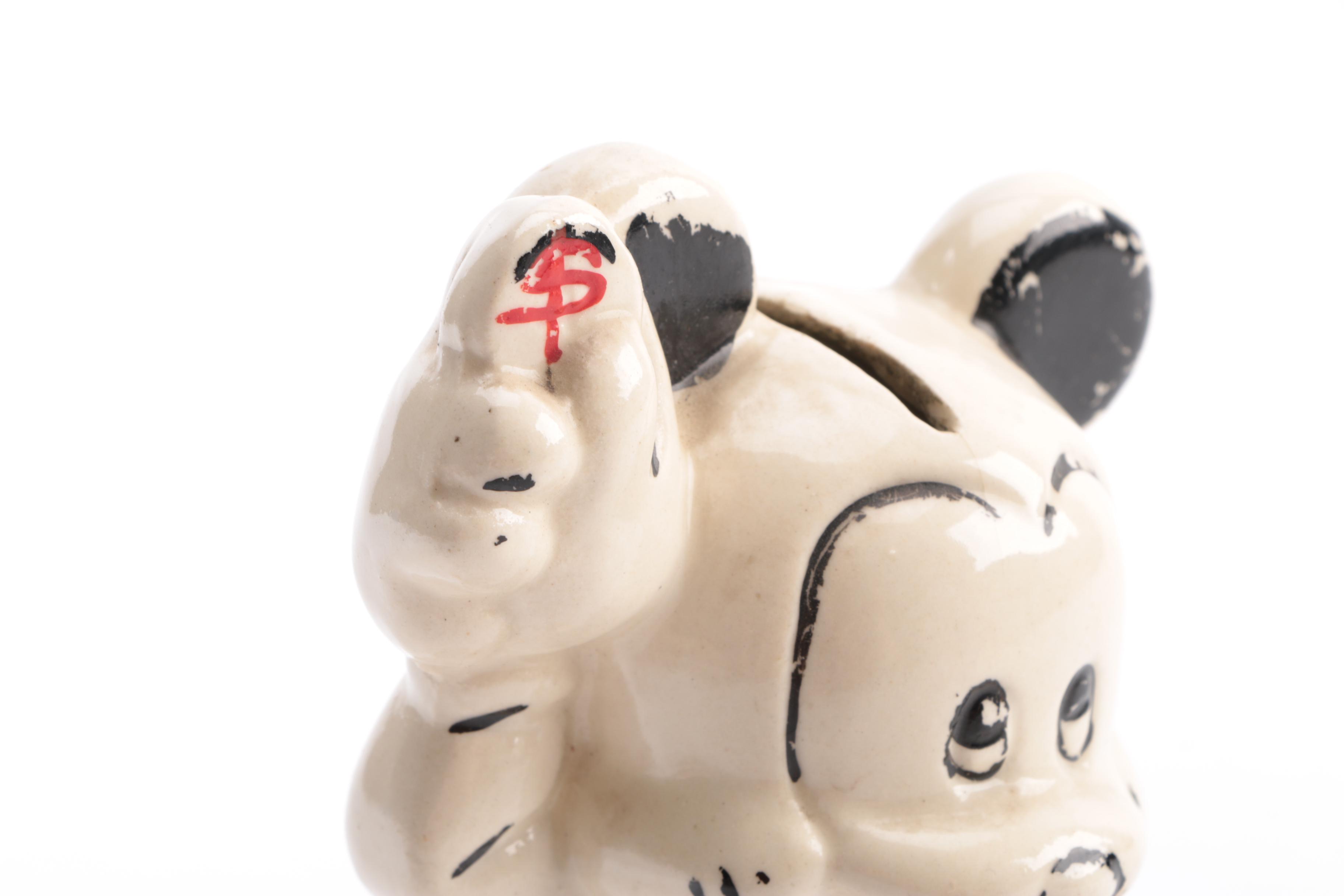 Mickey Mouse Ceramic Coin Bank