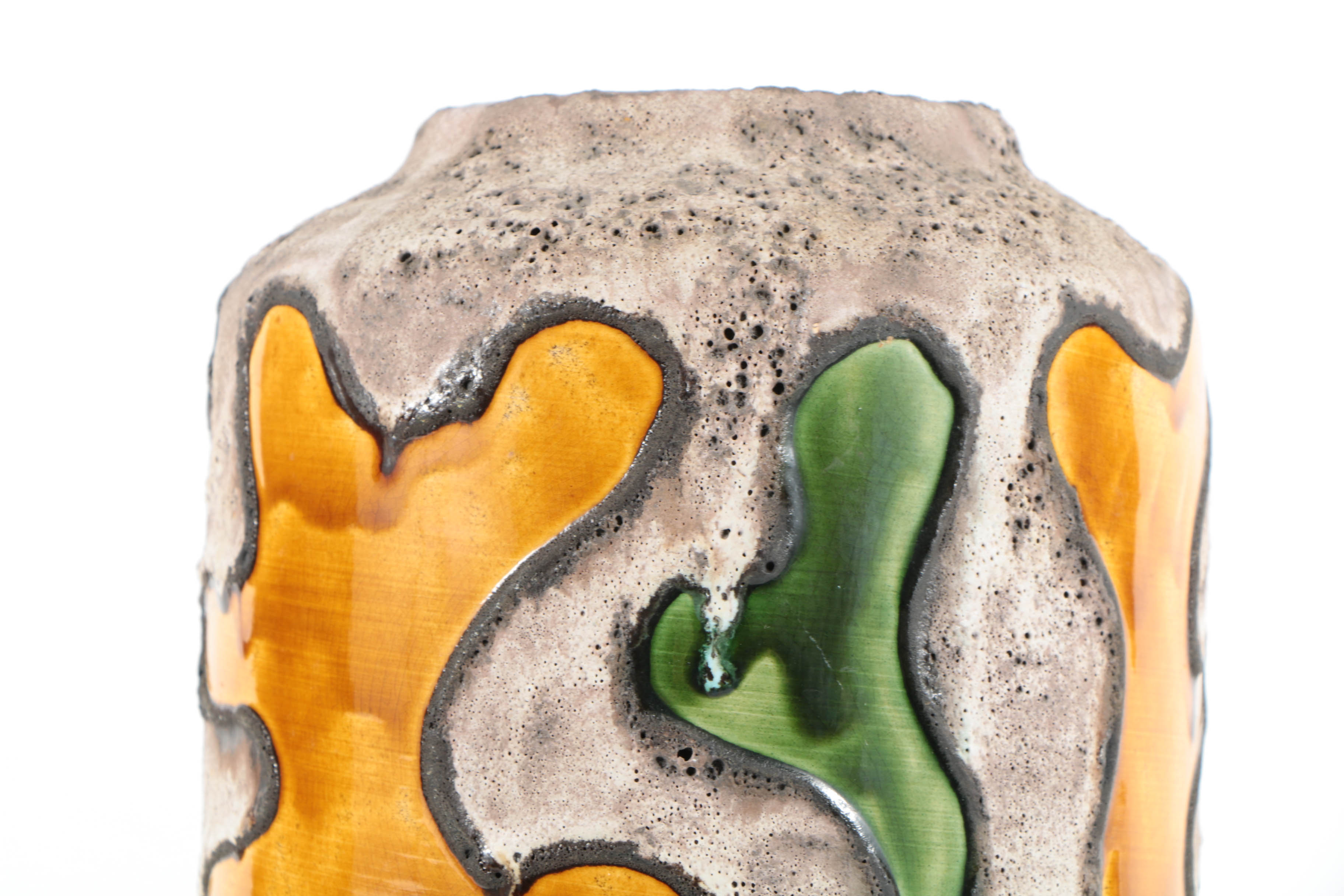 Scheurich Ceramic Fat Lava Floor Vase