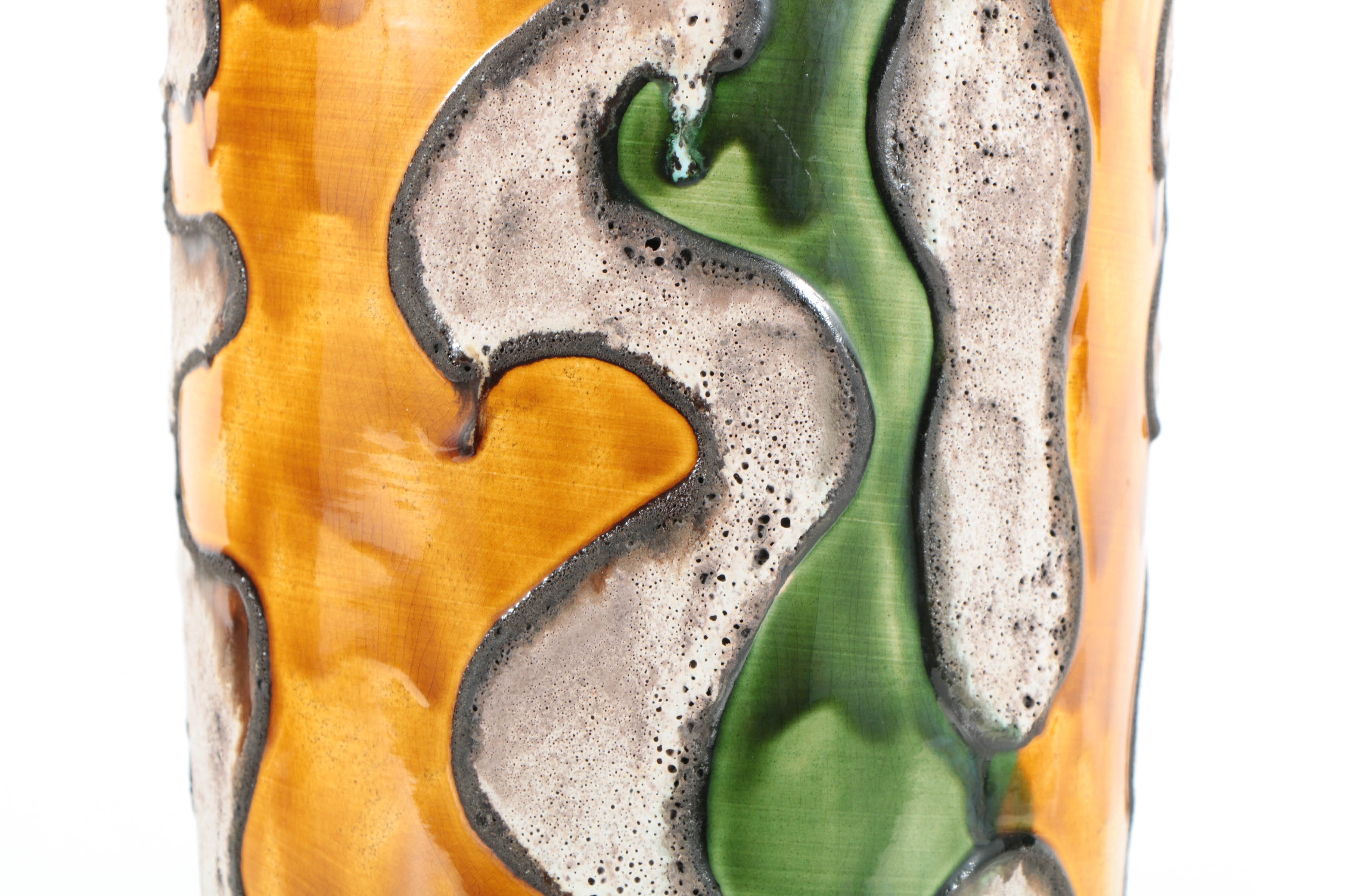 Scheurich Ceramic Fat Lava Floor Vase