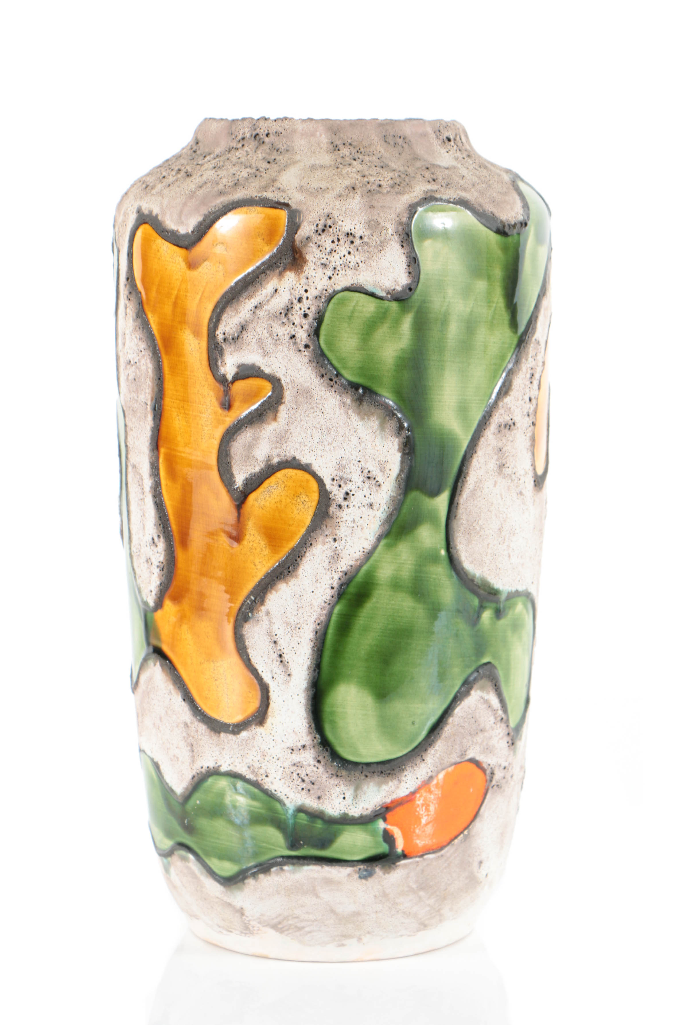 Scheurich Ceramic Fat Lava Floor Vase