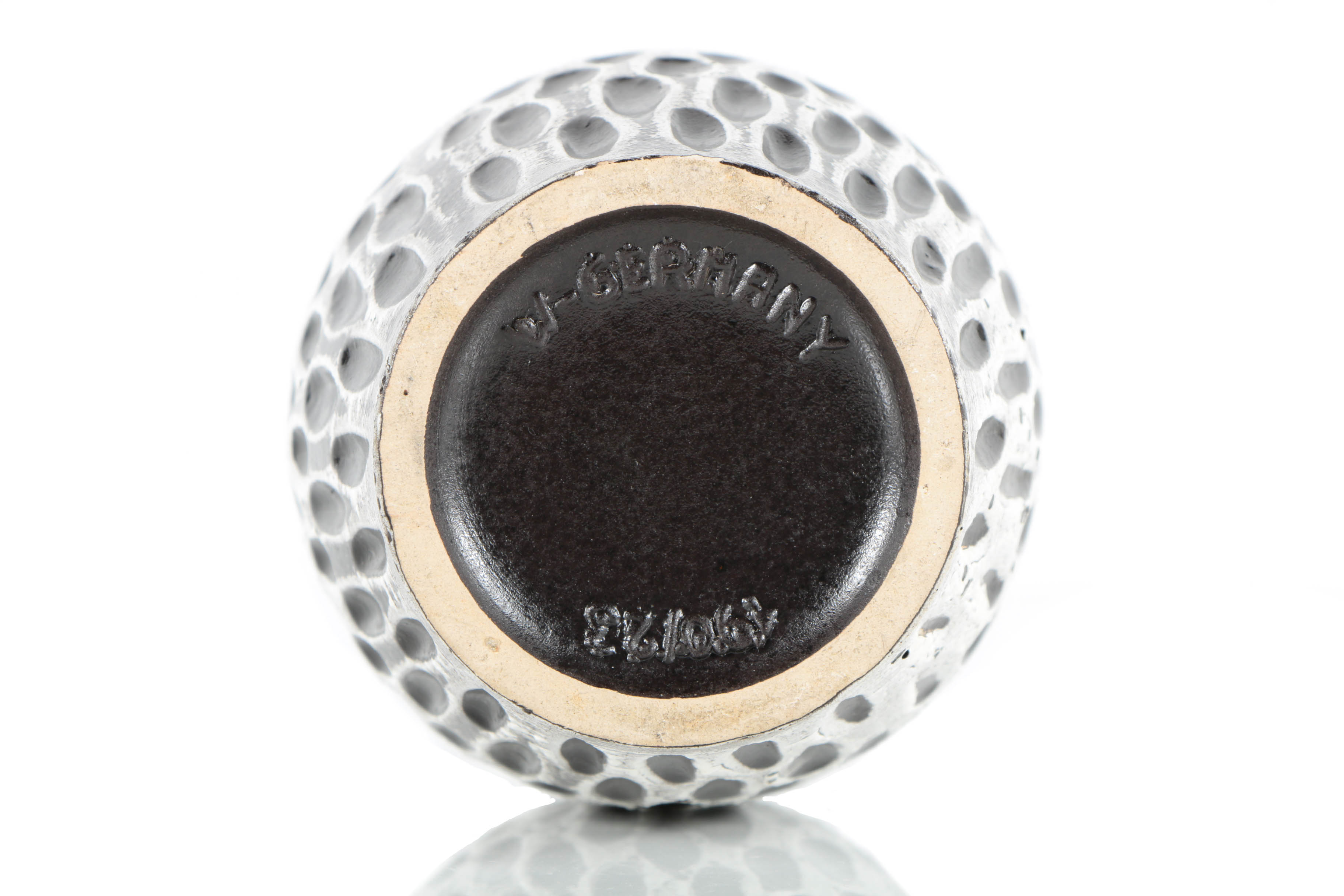 Scheurich Fat Lava Vase with Incised Pattern