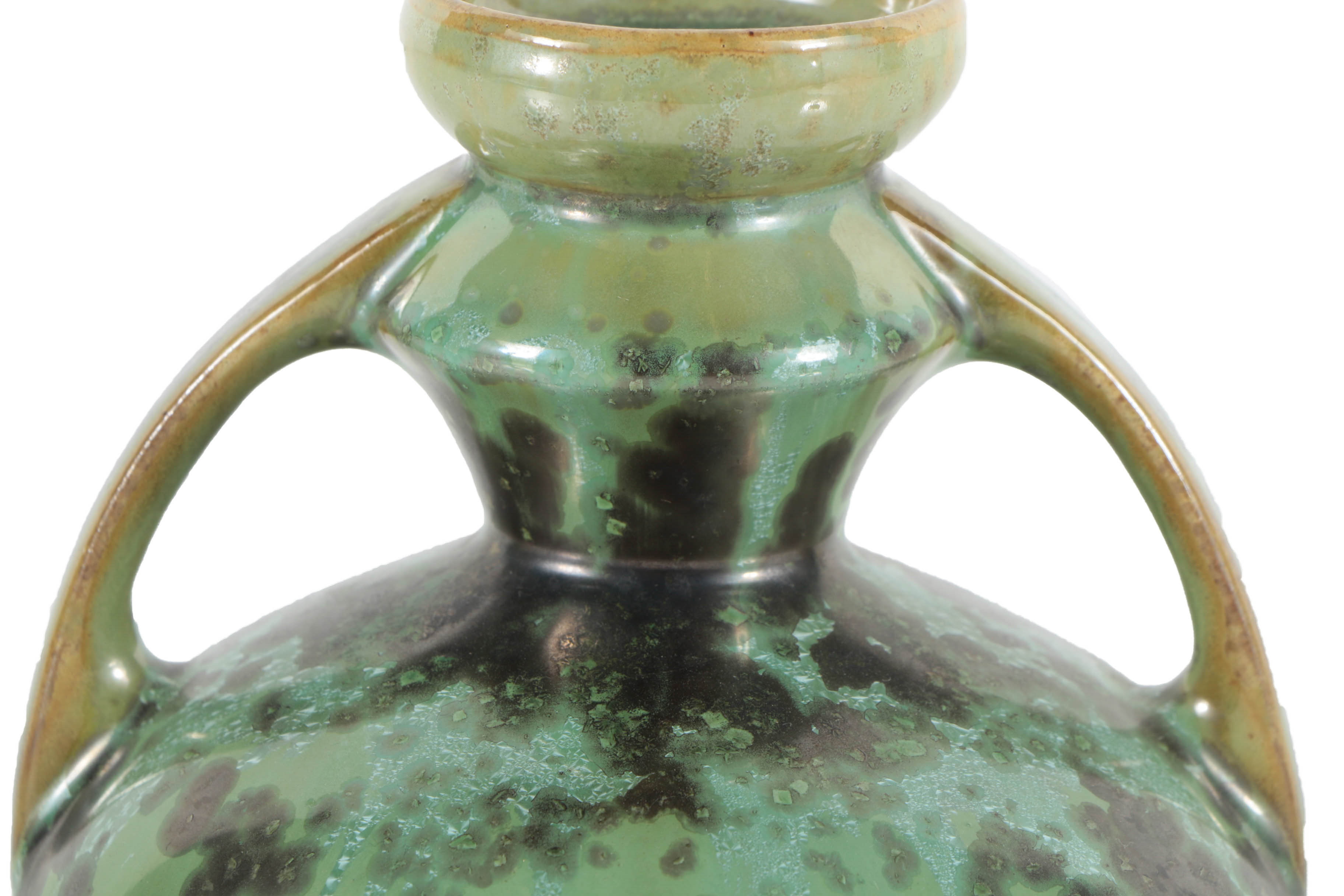 Fulper Double-Handled Ceramic Candle Holder