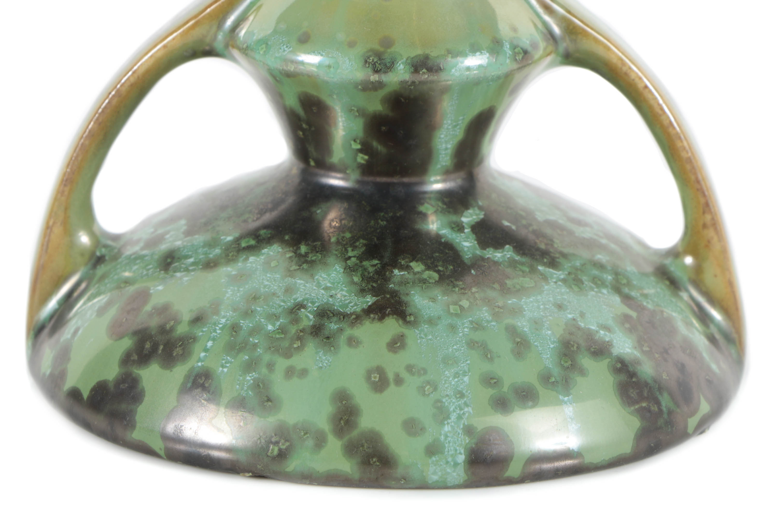 Fulper Double-Handled Ceramic Candle Holder