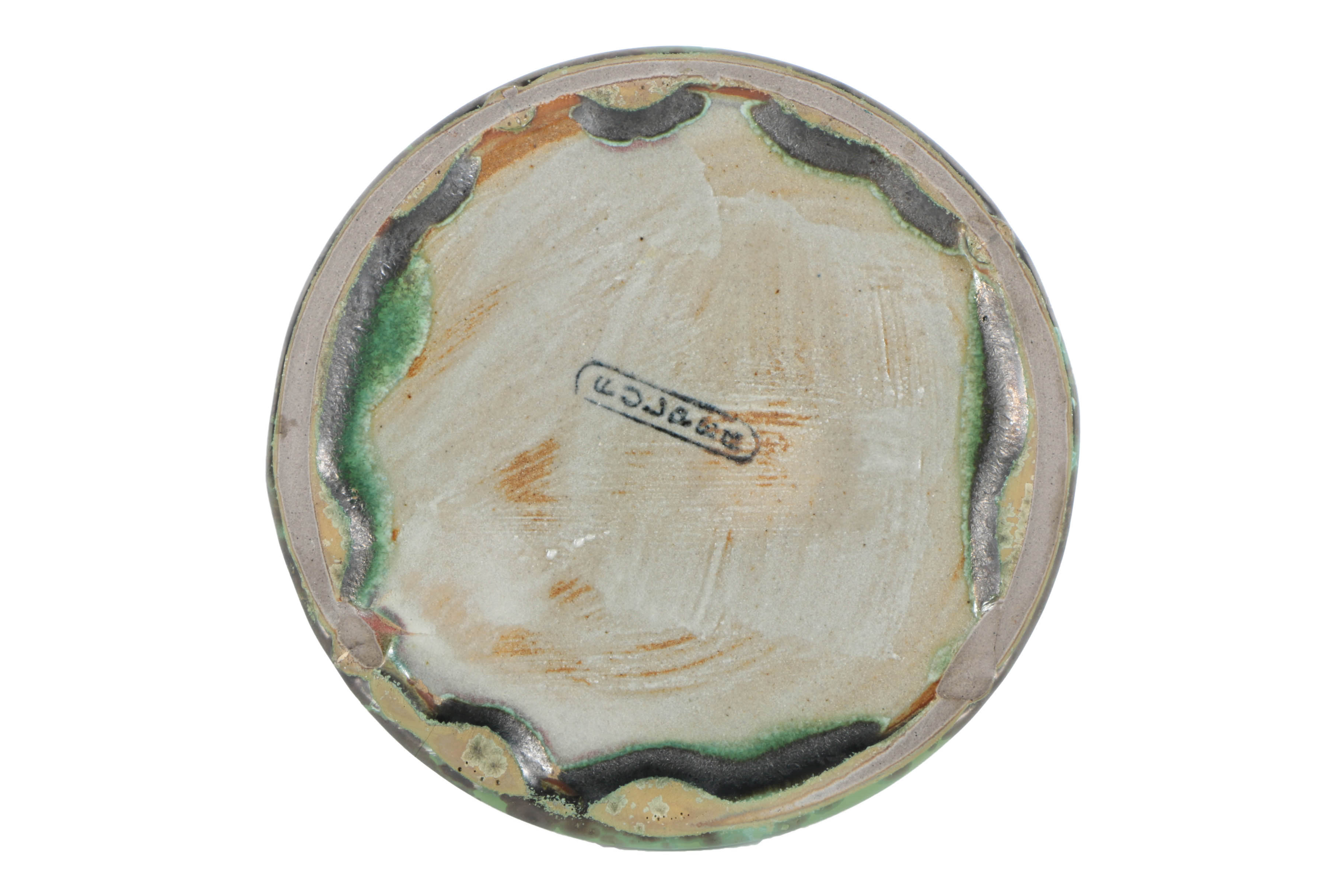 Fulper Double-Handled Ceramic Candle Holder