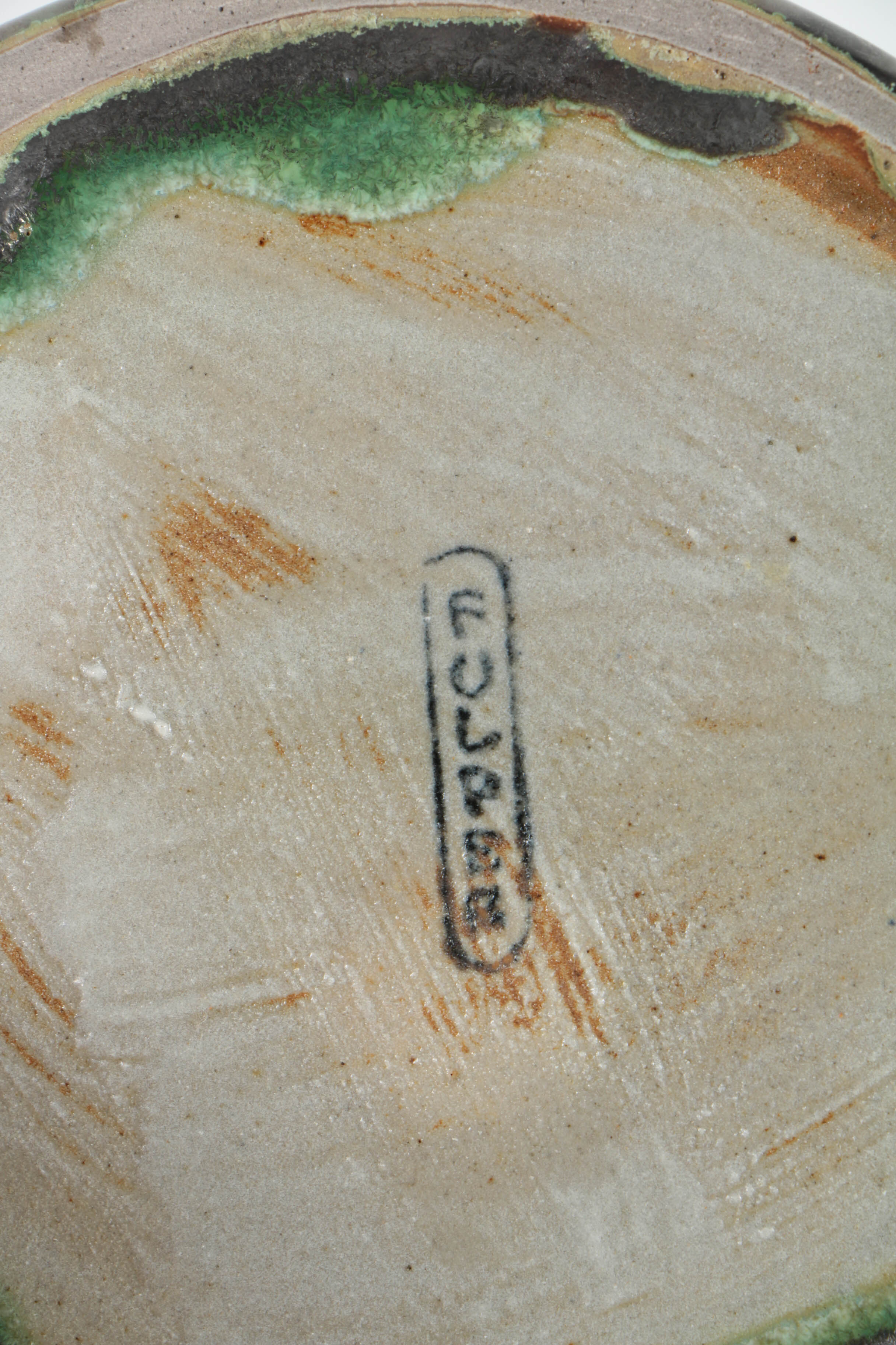 Fulper Double-Handled Ceramic Candle Holder