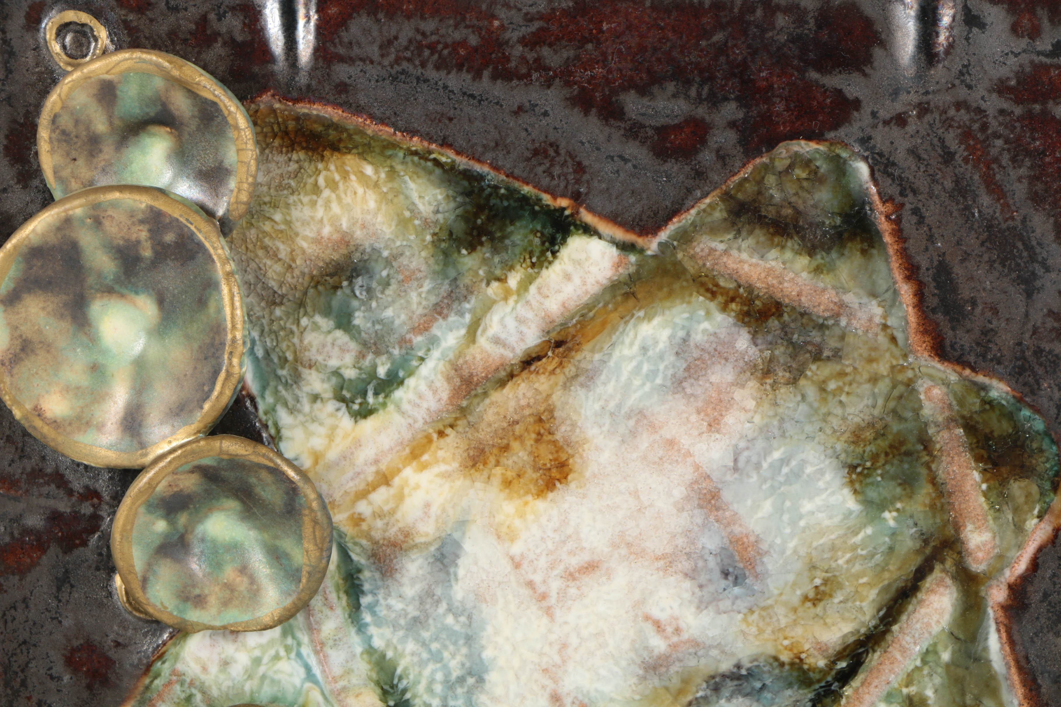 Mid Century Modern Style Ceramic Wall Plaque