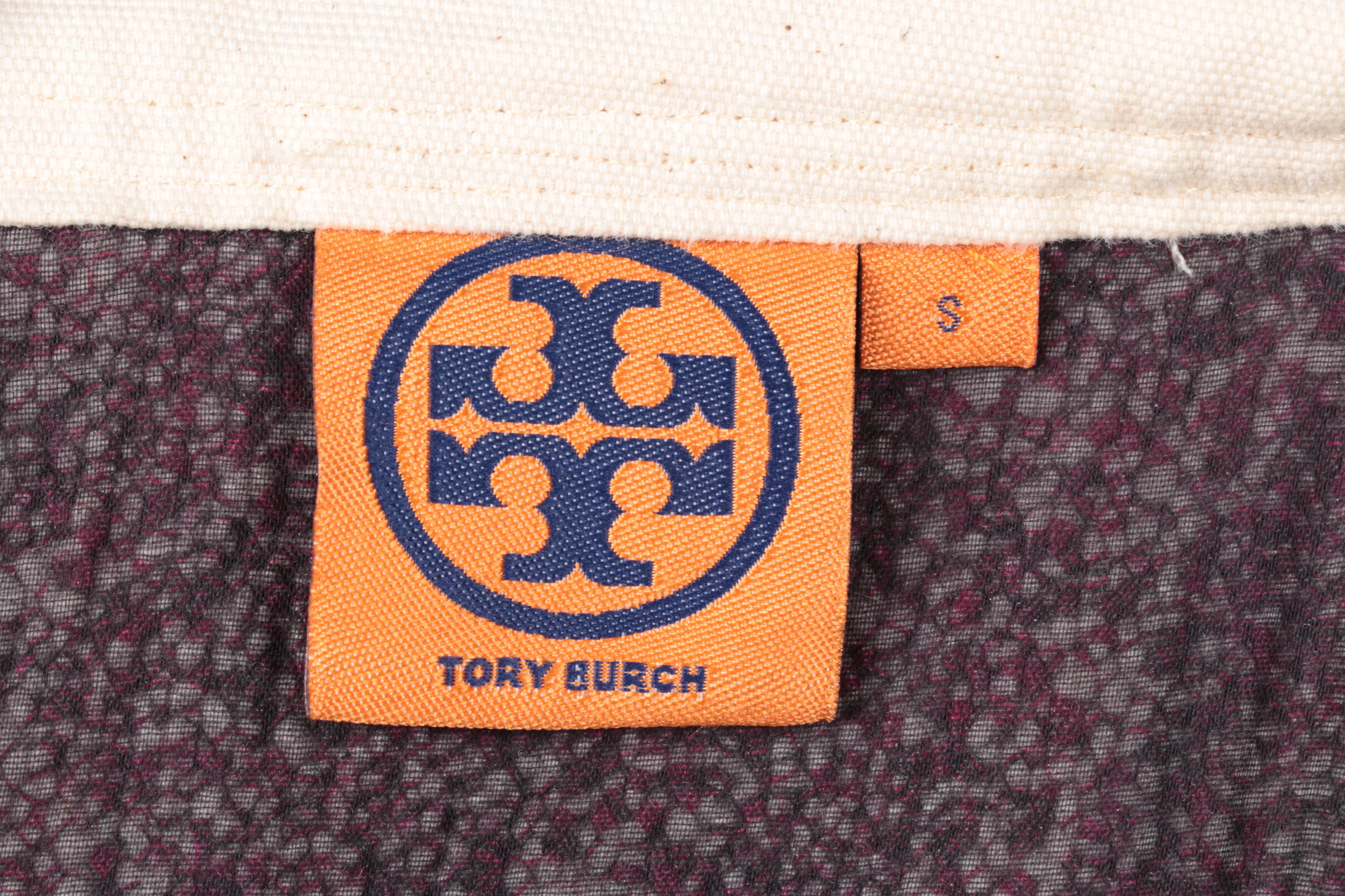 Tory Burch Tweed and Canvas Skirt