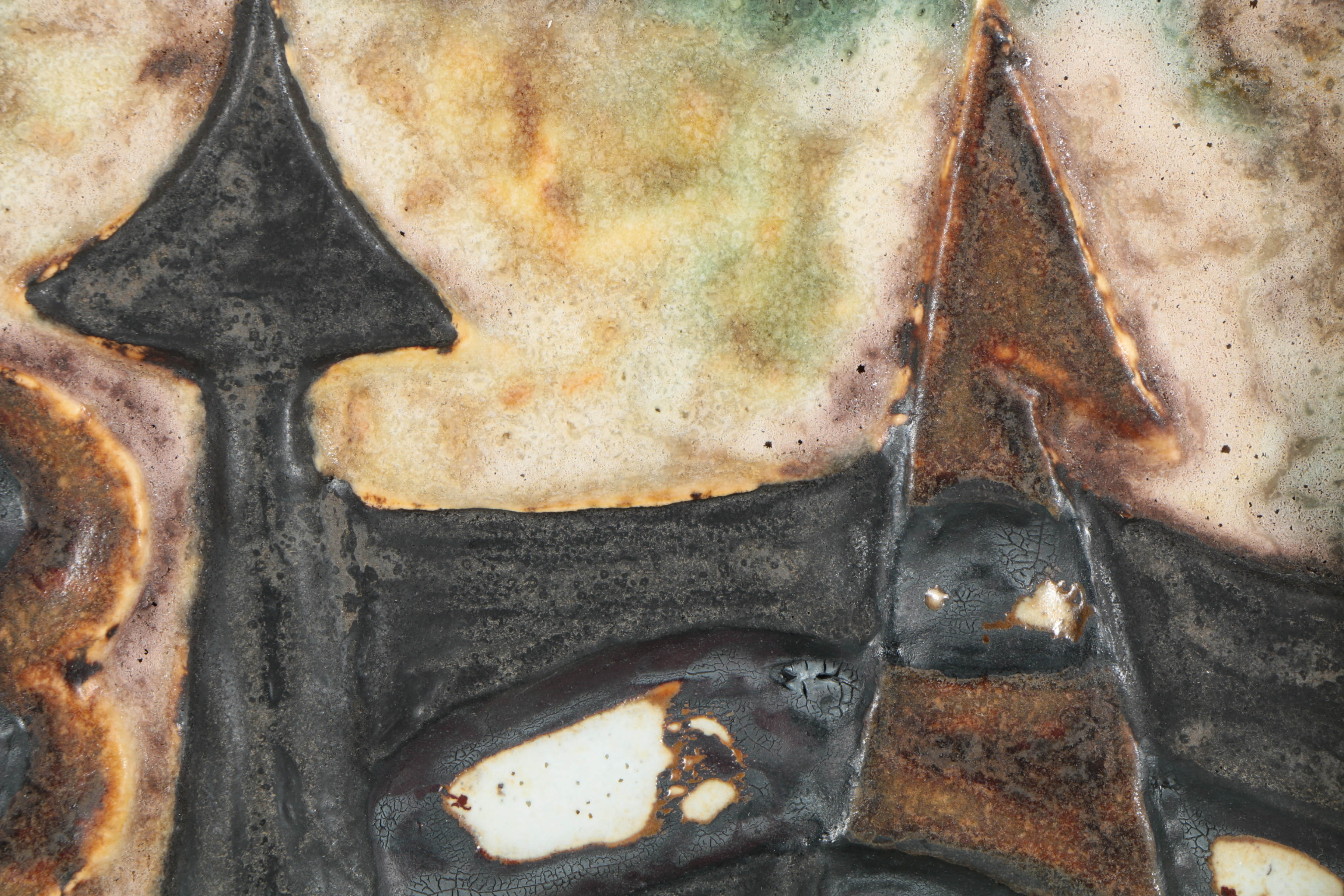 Helmut Schäffenacker Ceramic Wall Plaque "Ship"