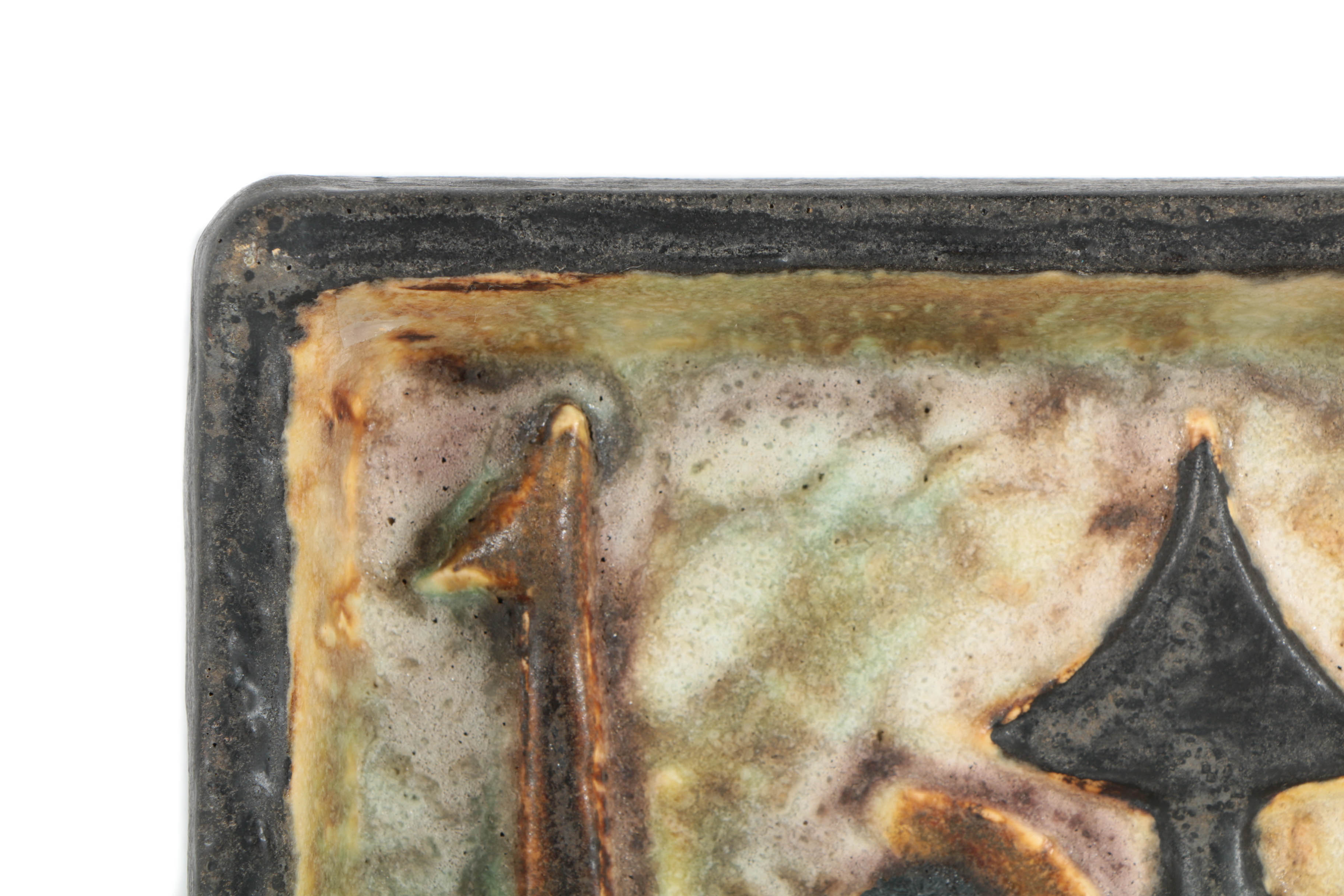 Helmut Schäffenacker Ceramic Wall Plaque "Ship"