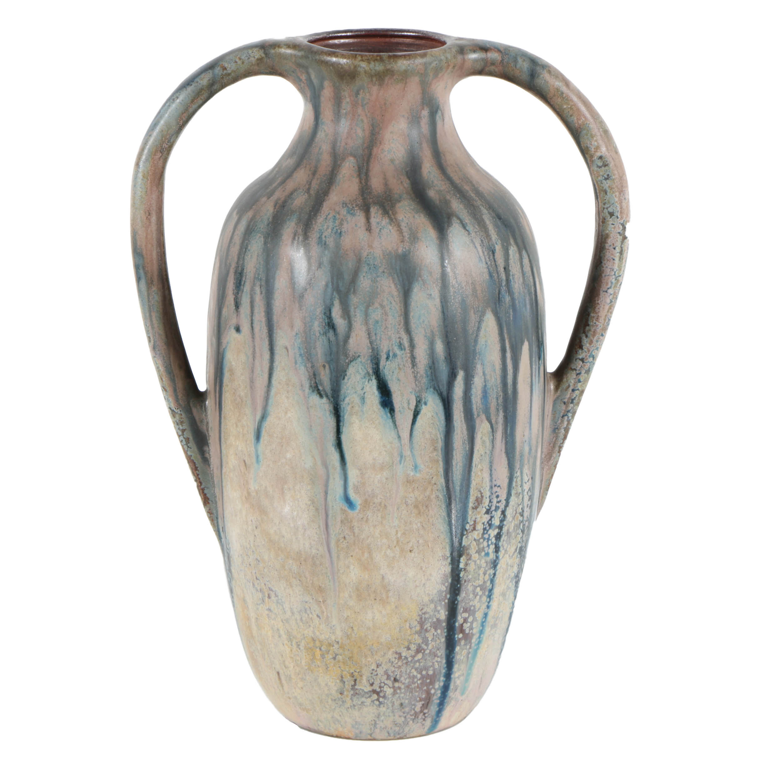 Hand Thrown Art Deco Belgian Gray Urn