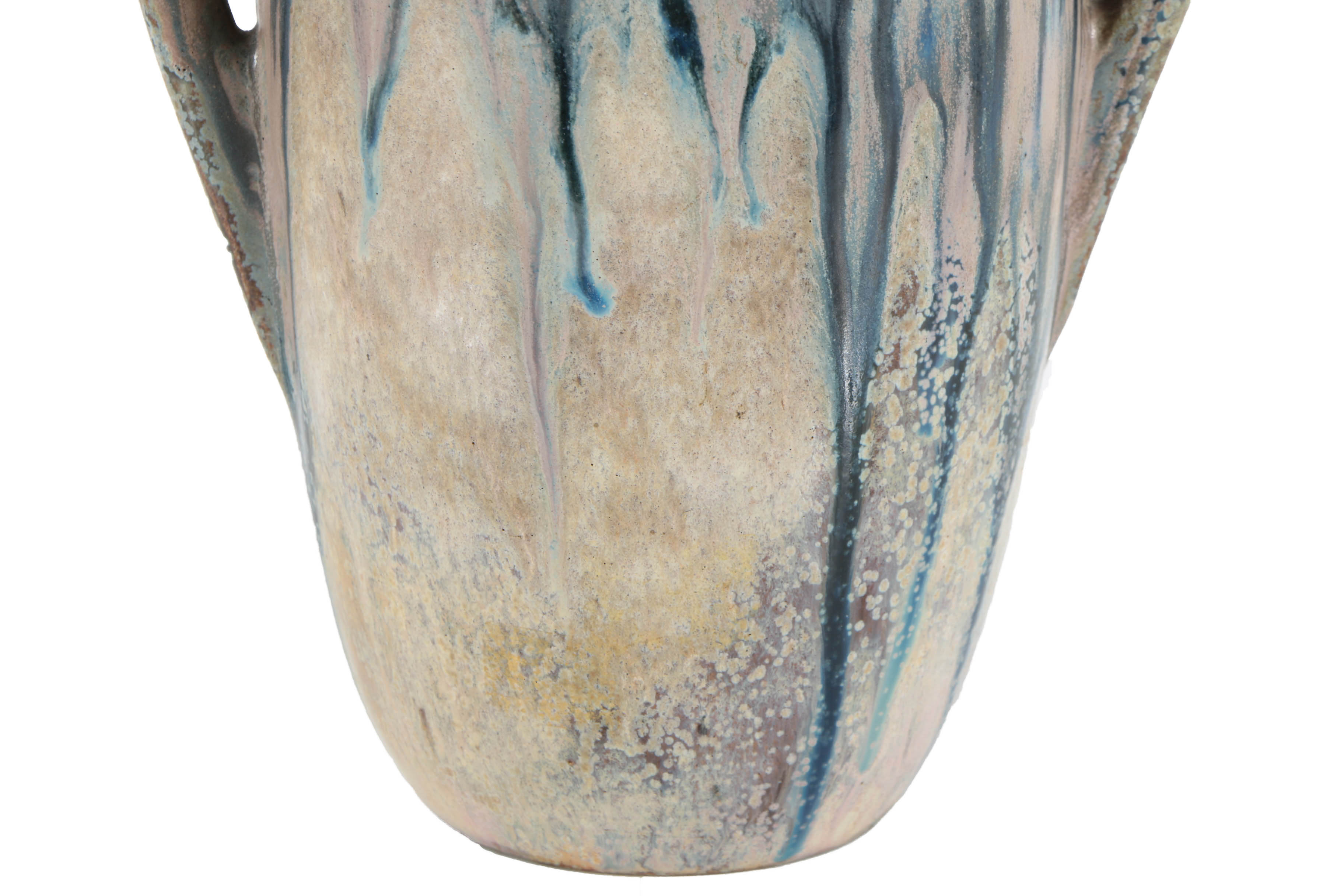 Hand Thrown Art Deco Belgian Gray Urn