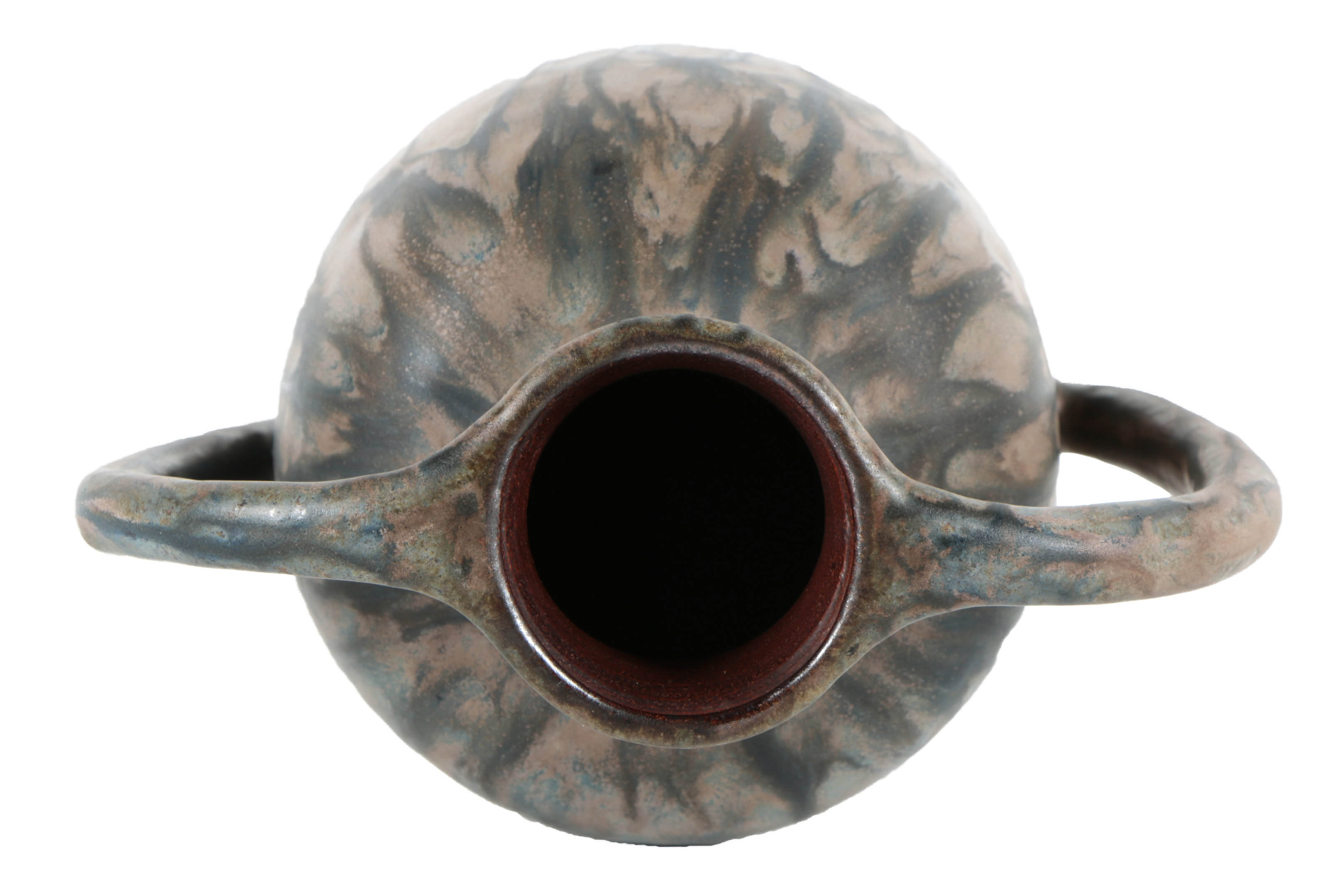 Hand Thrown Art Deco Belgian Gray Urn