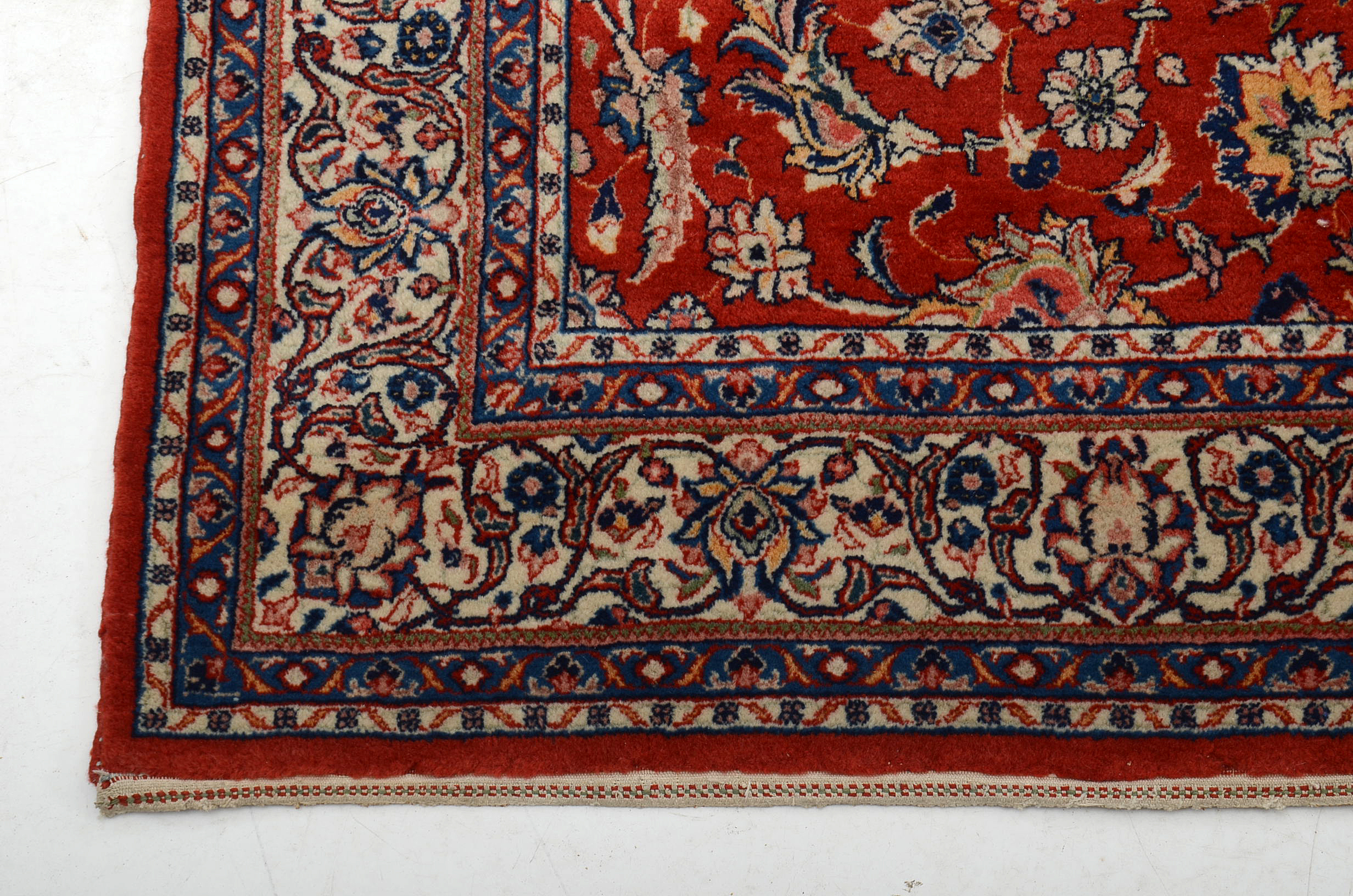 Hand Knotted Mashhad Wool Area Rug