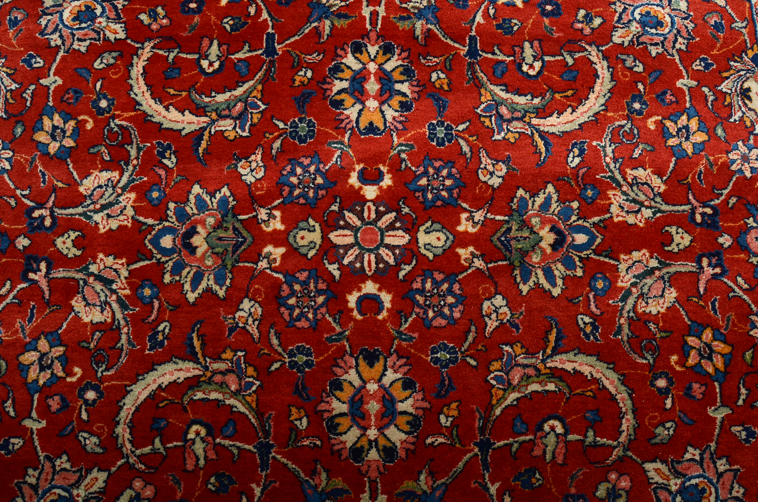 Hand Knotted Mashhad Wool Area Rug