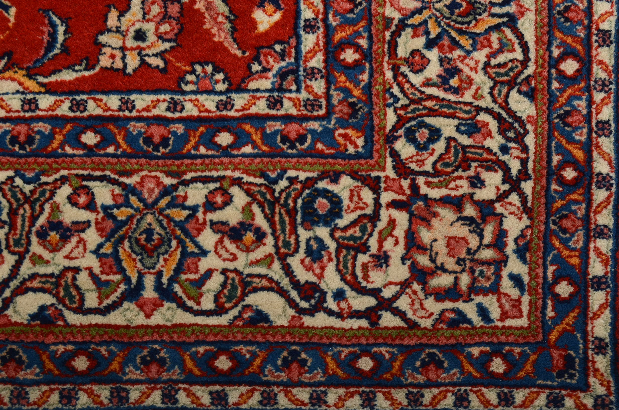 Hand Knotted Mashhad Wool Area Rug