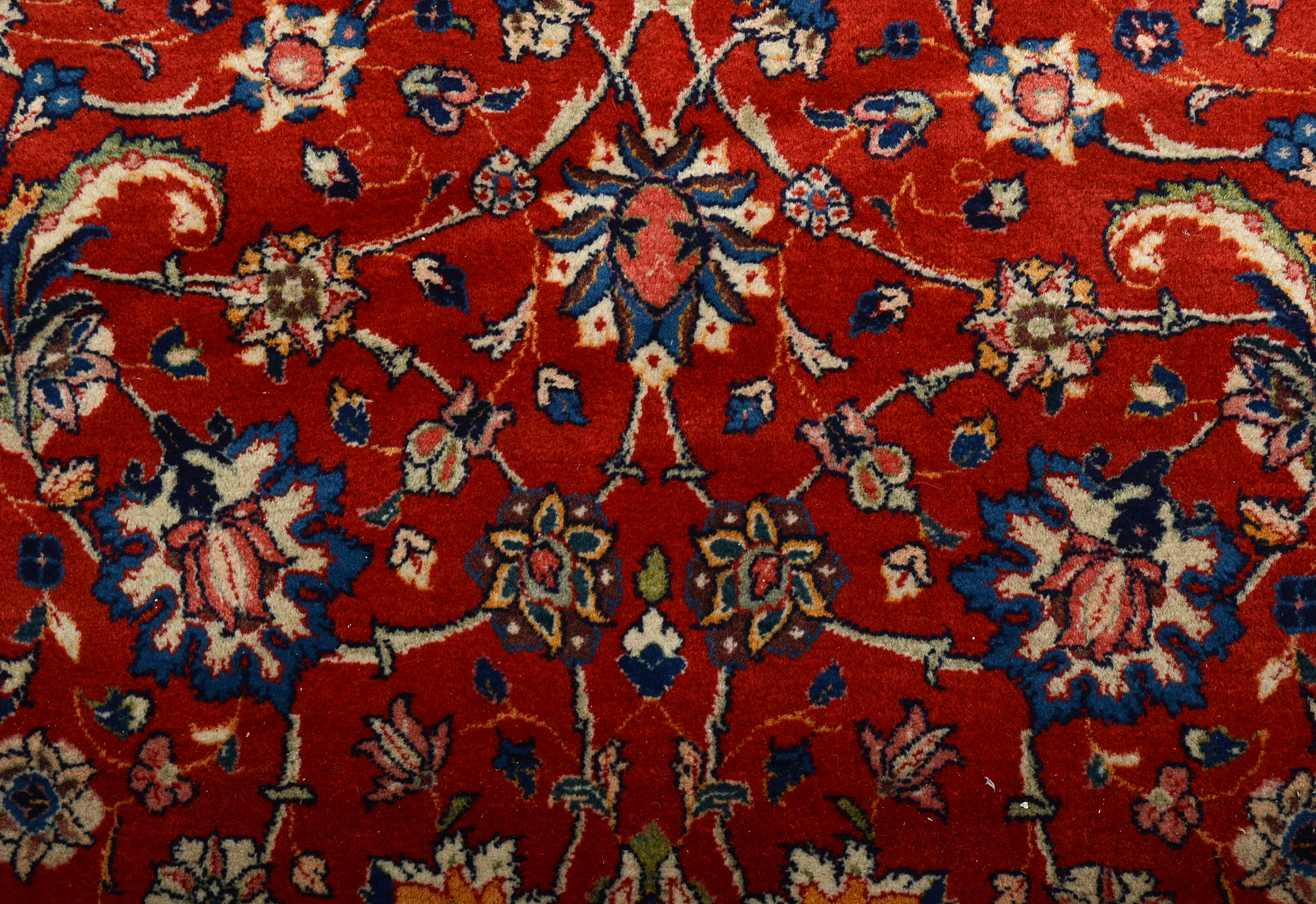 Hand Knotted Mashhad Wool Area Rug