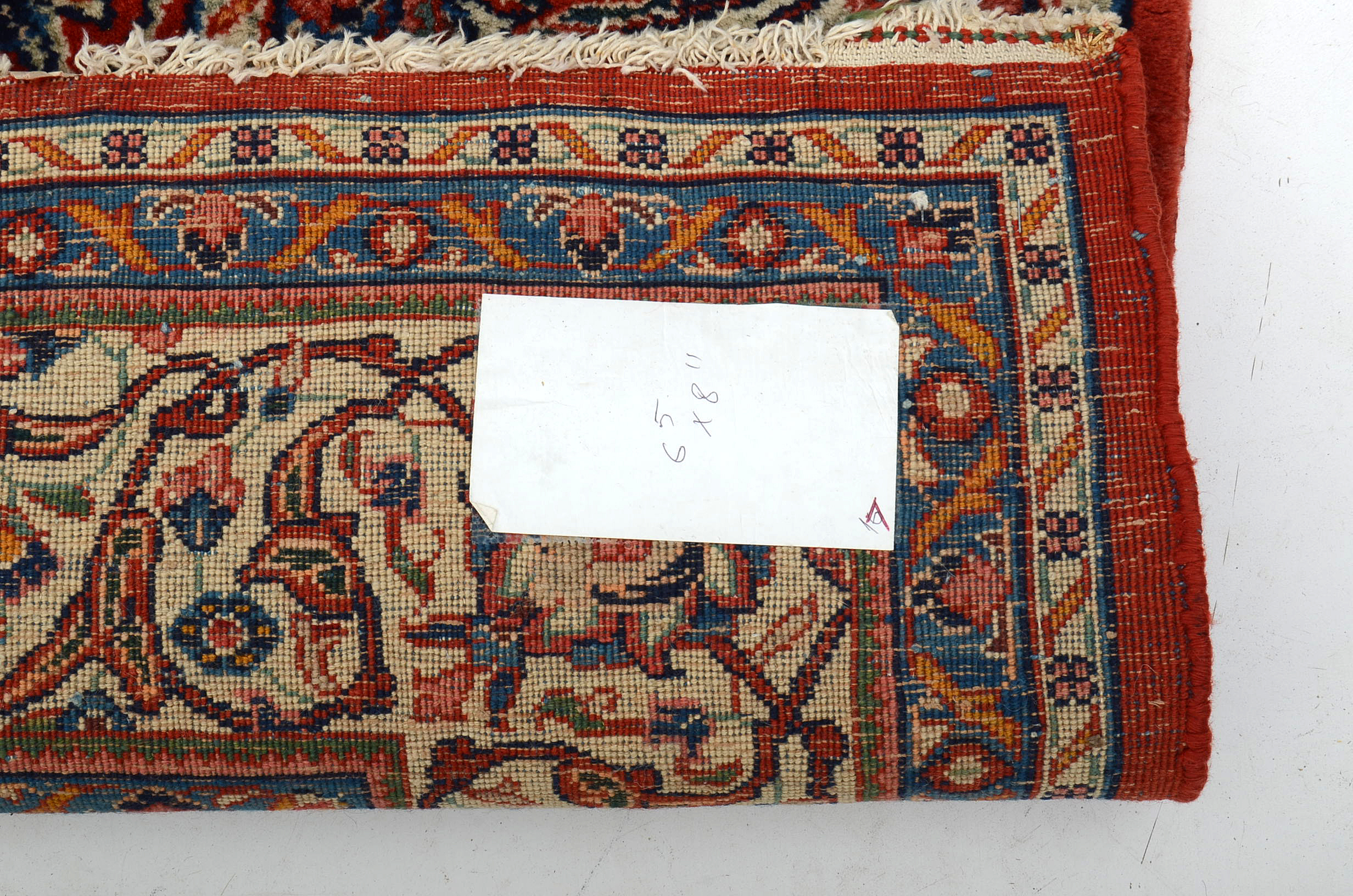Hand Knotted Mashhad Wool Area Rug