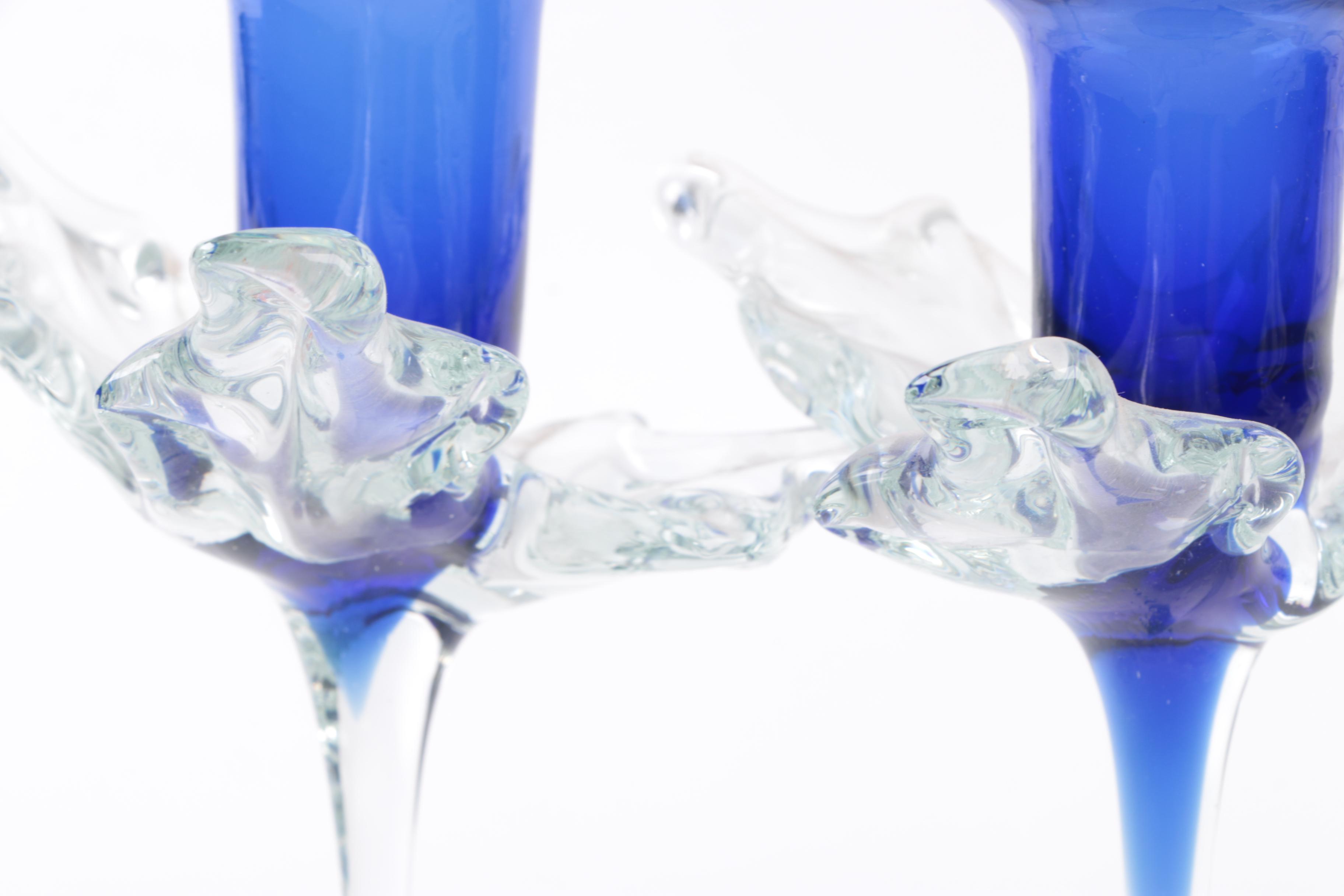 Collection of Glass Candle Holders