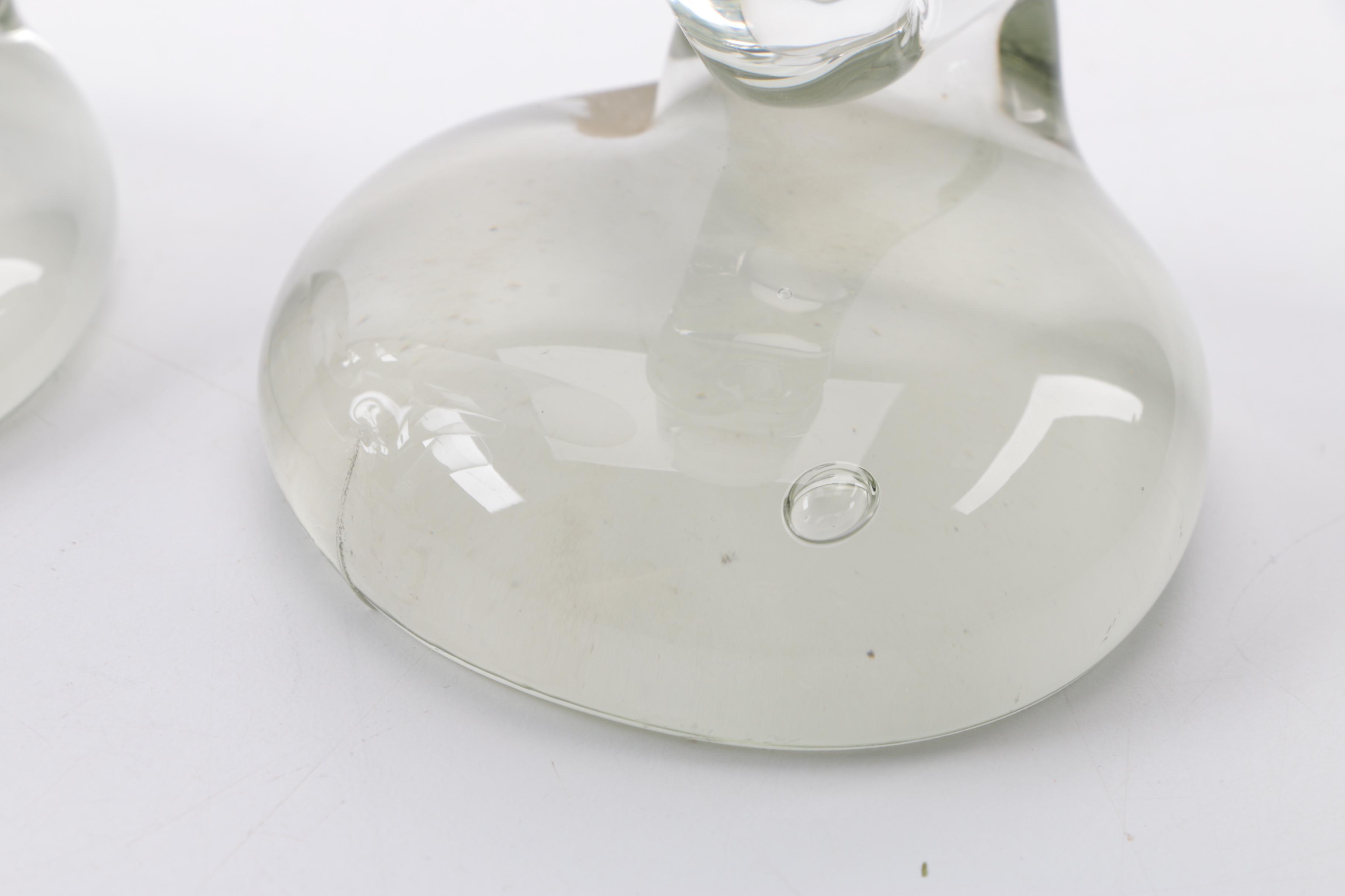 Set of Four Polish Hand Blown Plisner Glasses