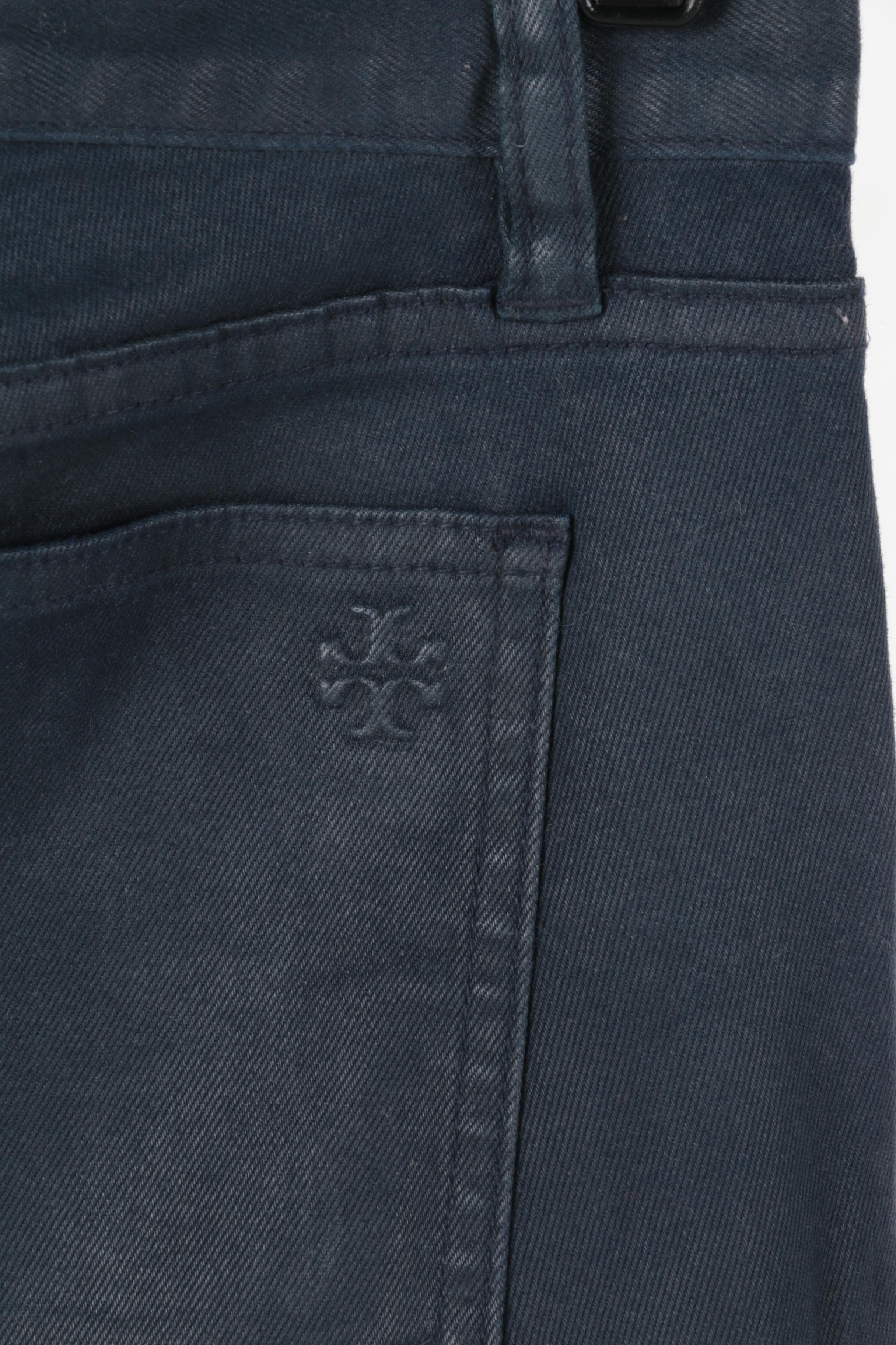 Tory Burch Izzy Zip Ankle Skinny Jeans and Canvas Bag