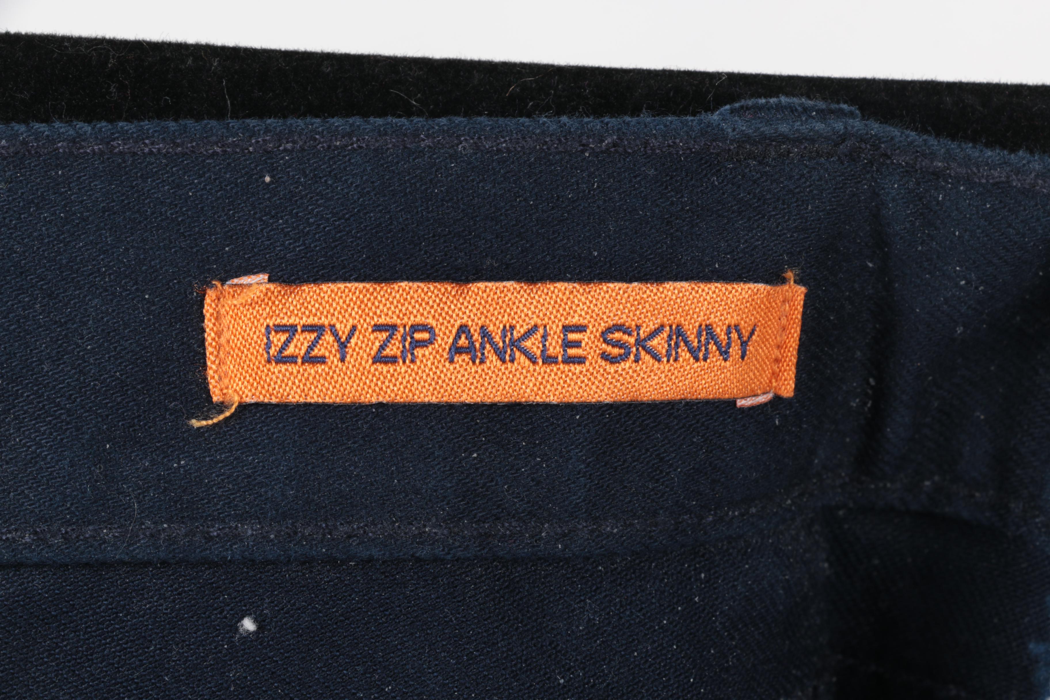 Tory Burch Izzy Zip Ankle Skinny Jeans and Canvas Bag