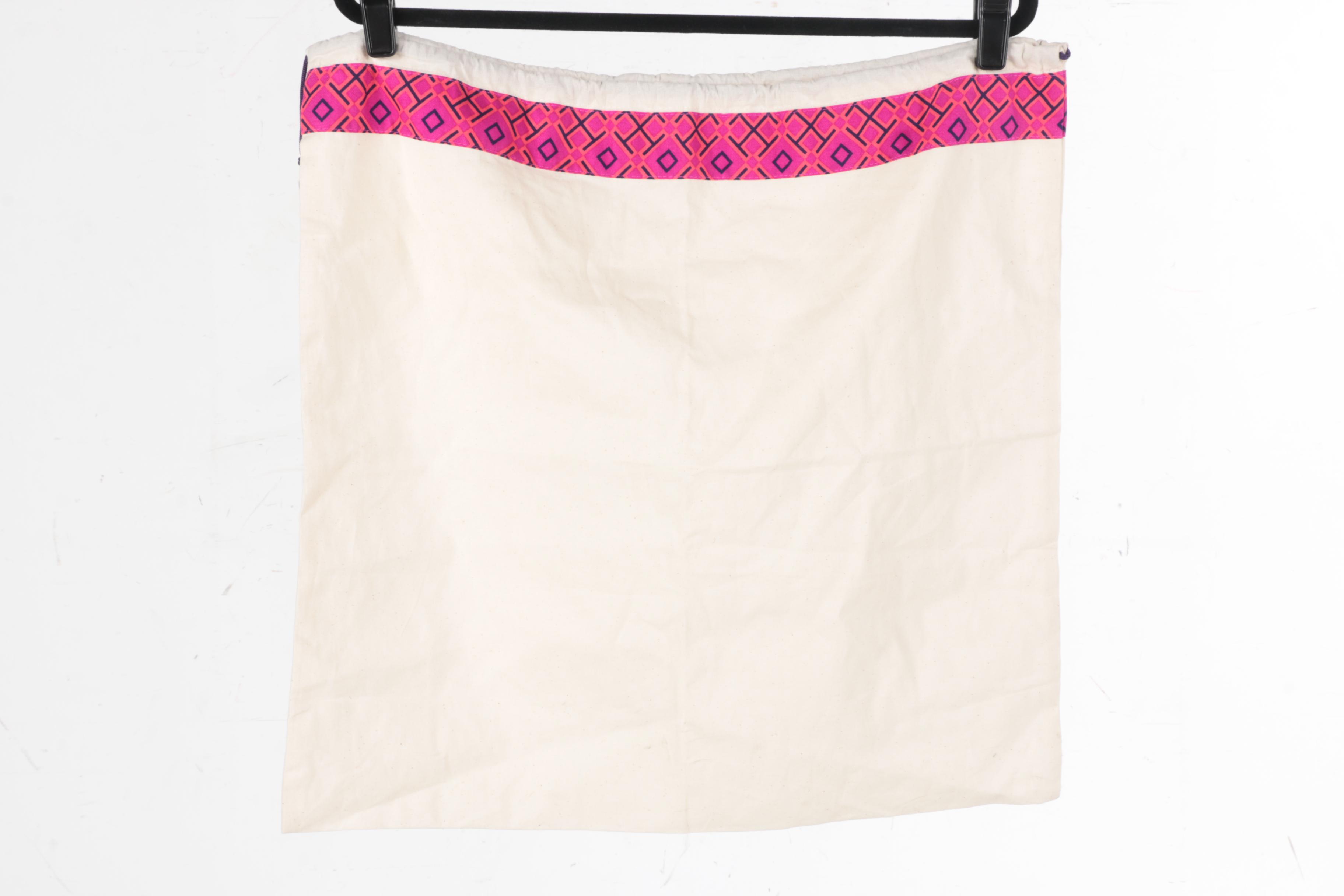 Tory Burch Izzy Zip Ankle Skinny Jeans and Canvas Bag