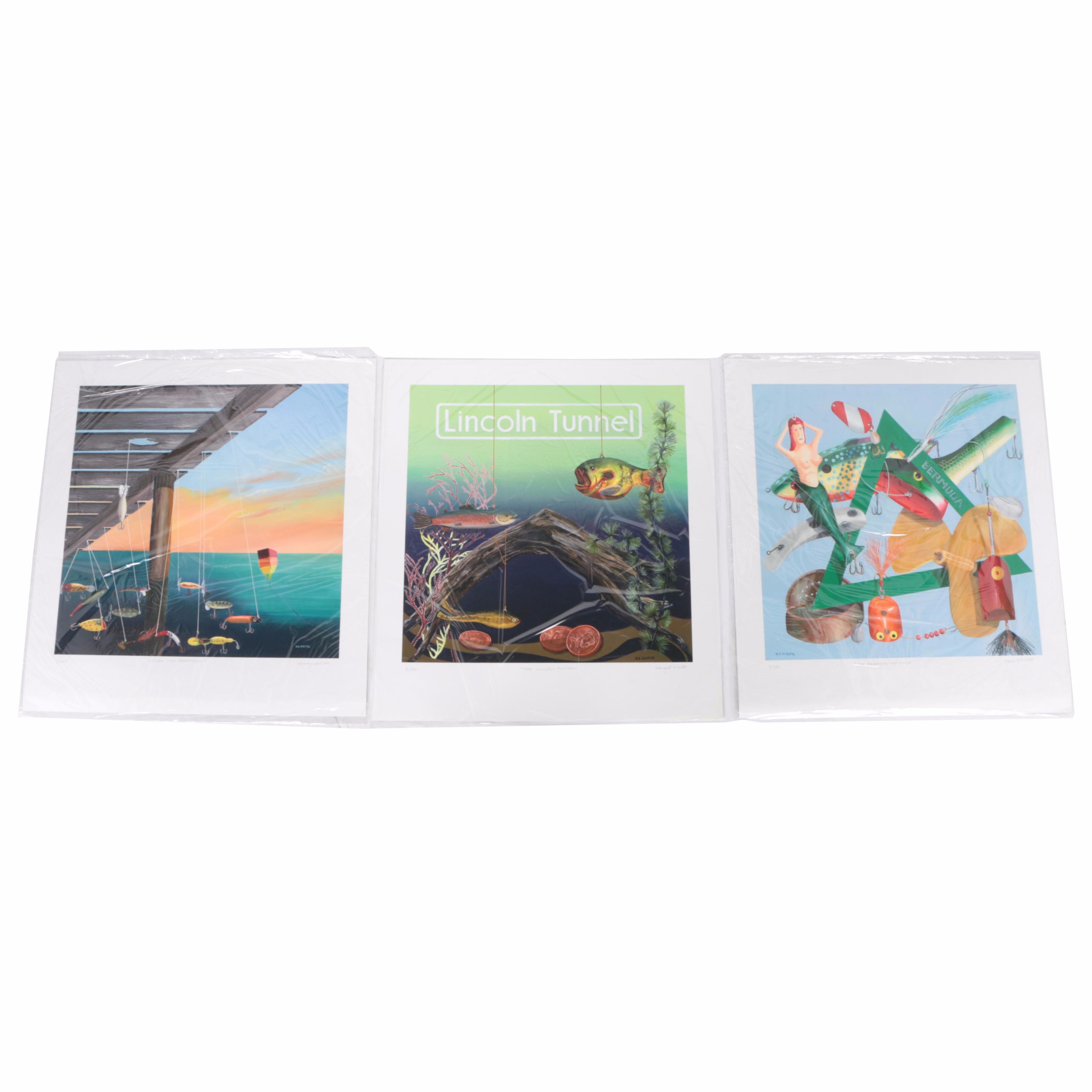 Harvey Kirstel Limited Edition Fishing Themed Giclee Prints