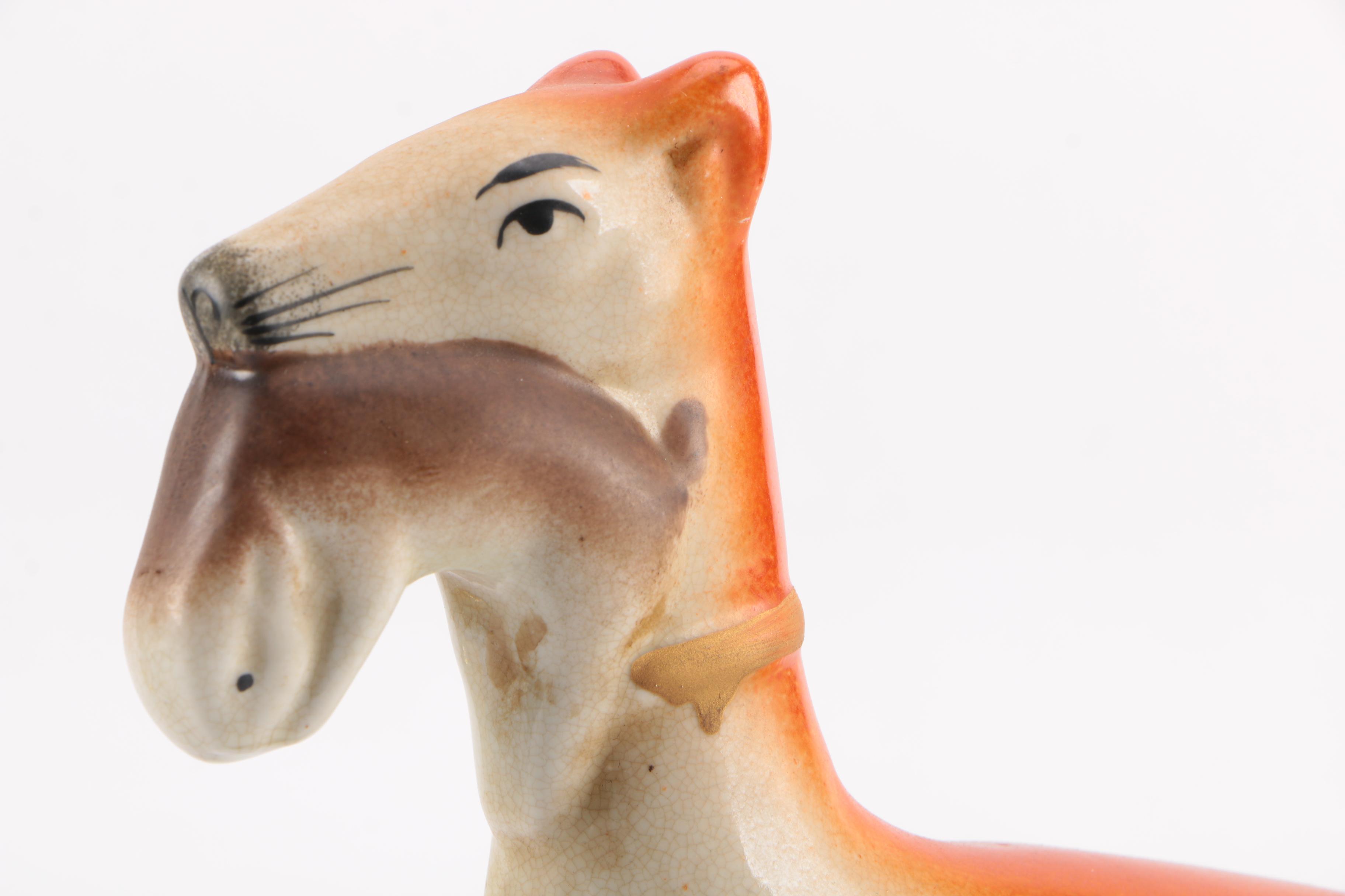 Staffordshire Style Hunting Dog Figurine