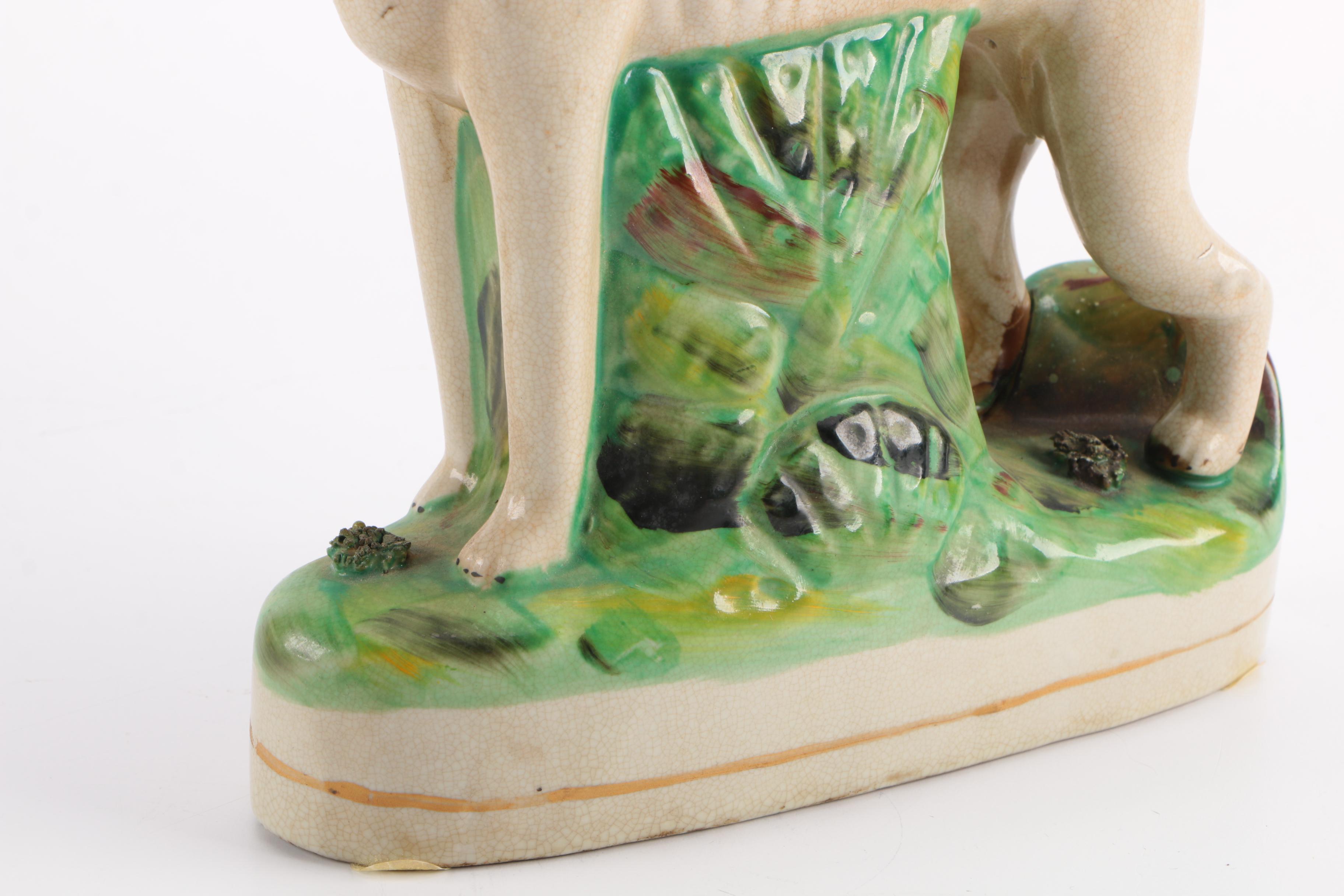 Staffordshire Style Hunting Dog Figurine