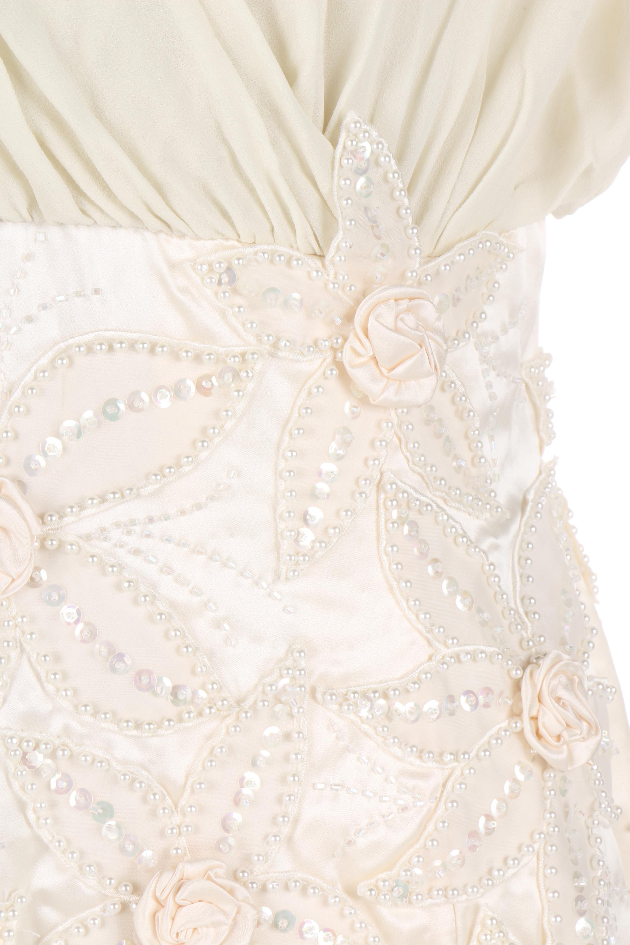 Nikki Embellished Silk Evening Gown by Nikki