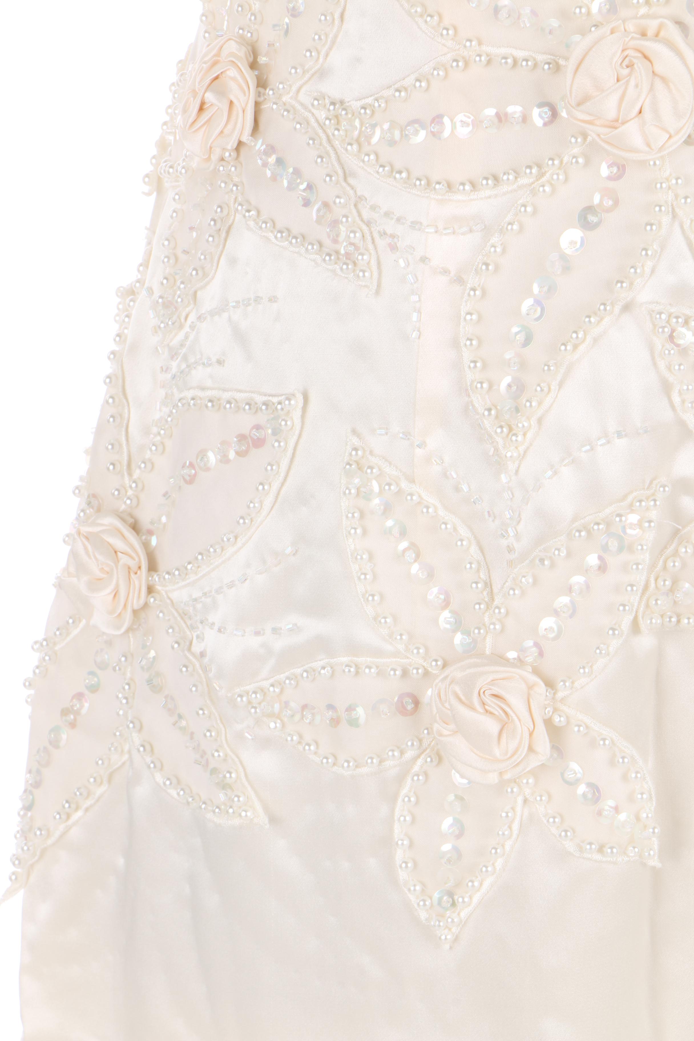 Nikki Embellished Silk Evening Gown by Nikki