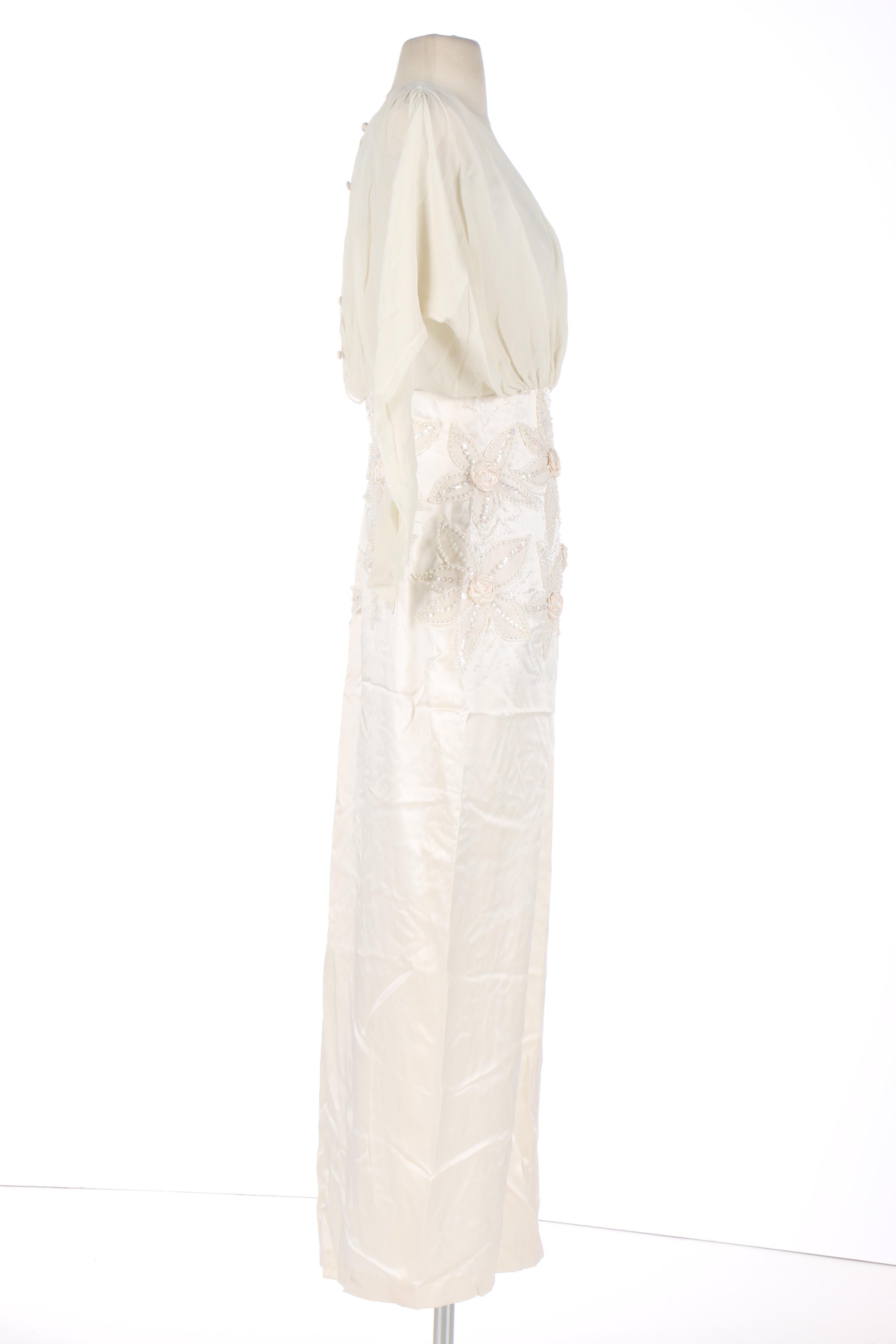 Nikki Embellished Silk Evening Gown by Nikki