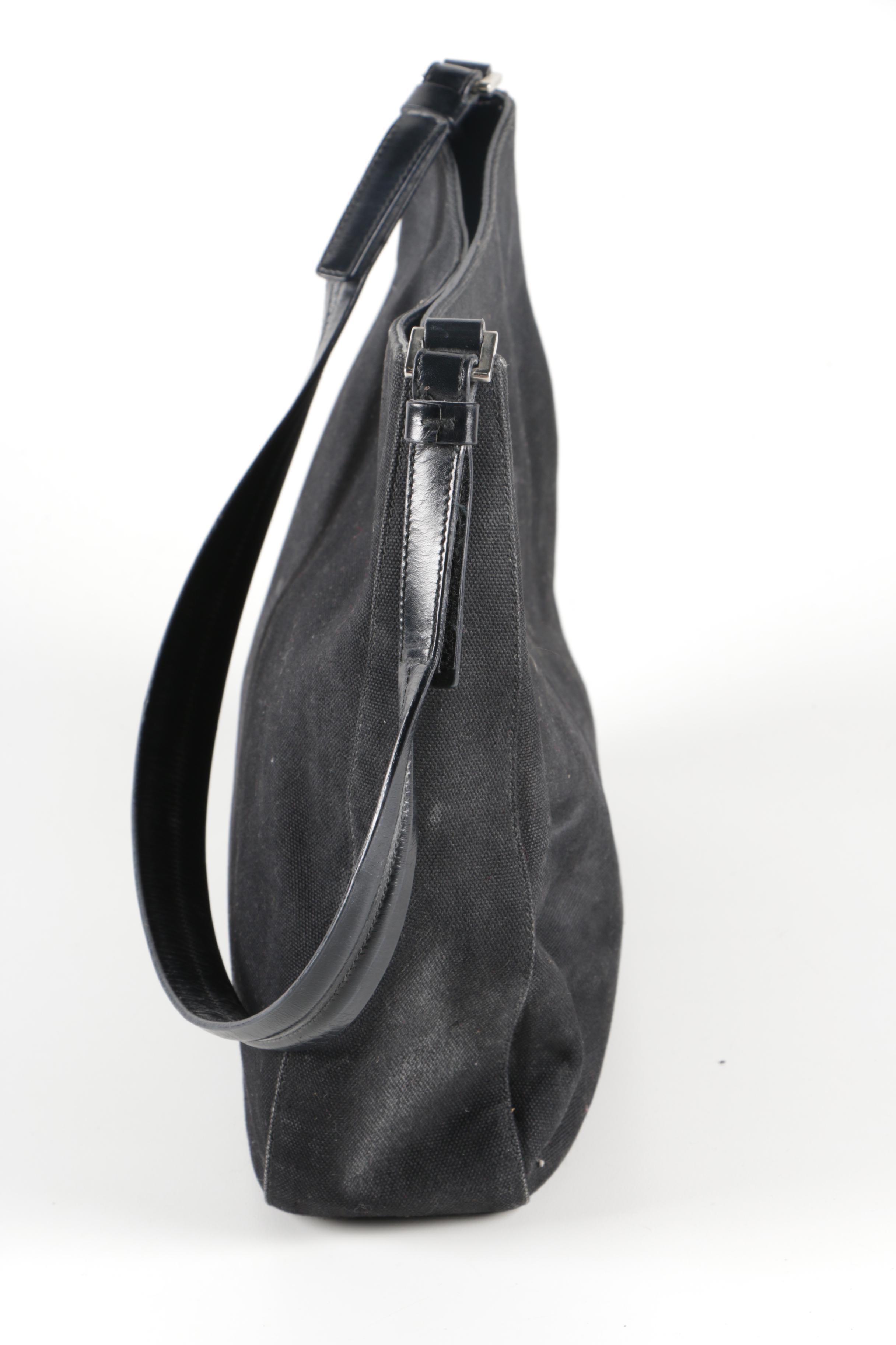 Prada Canvas Shoulder Bag