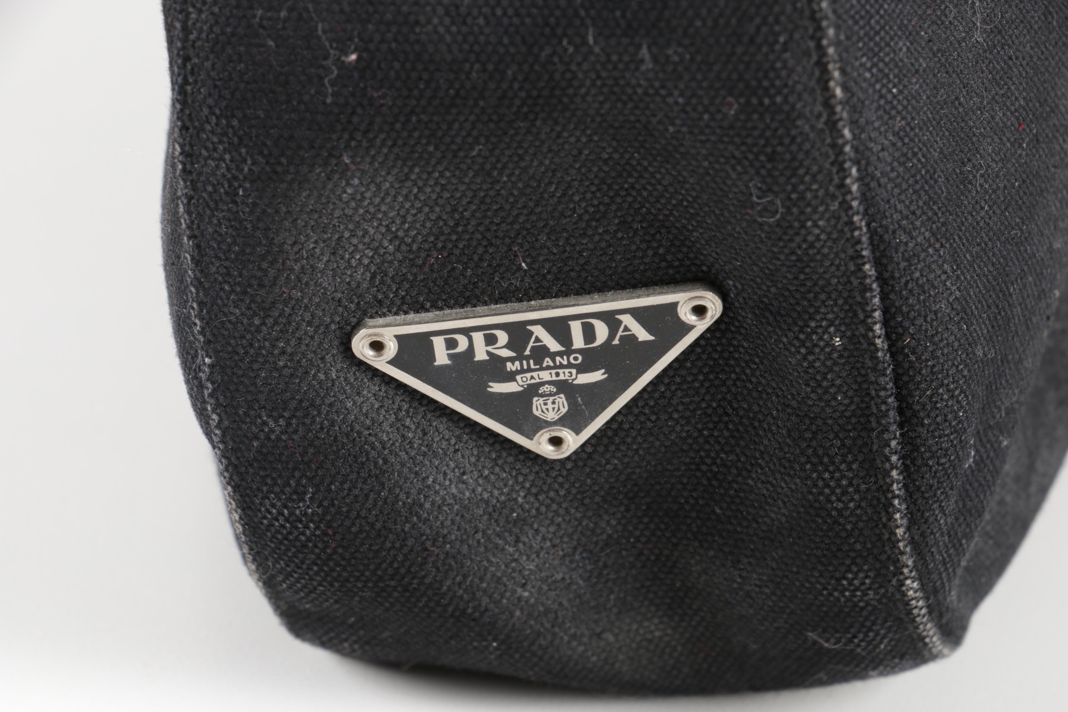 Prada Canvas Shoulder Bag