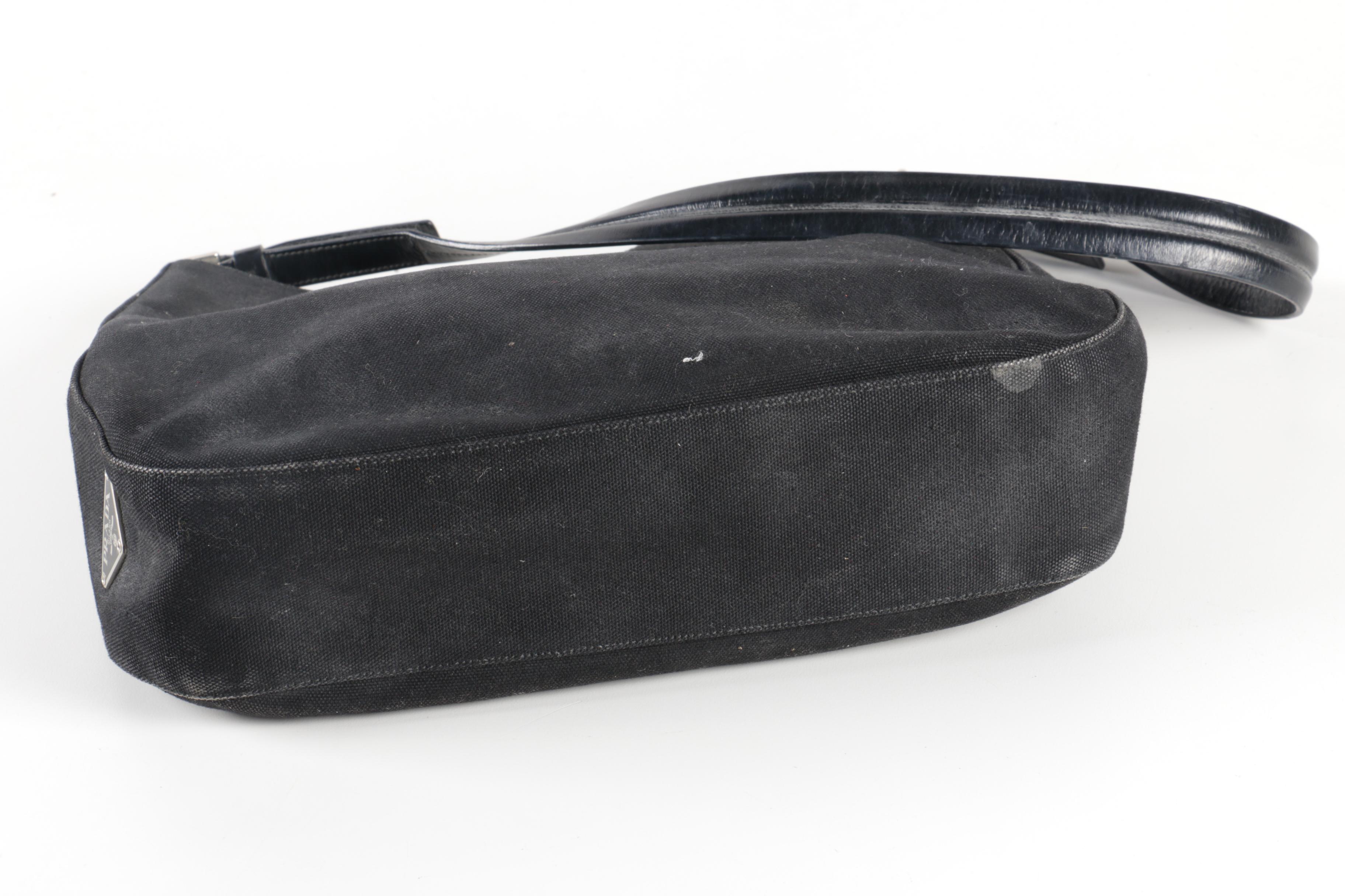 Prada Canvas Shoulder Bag