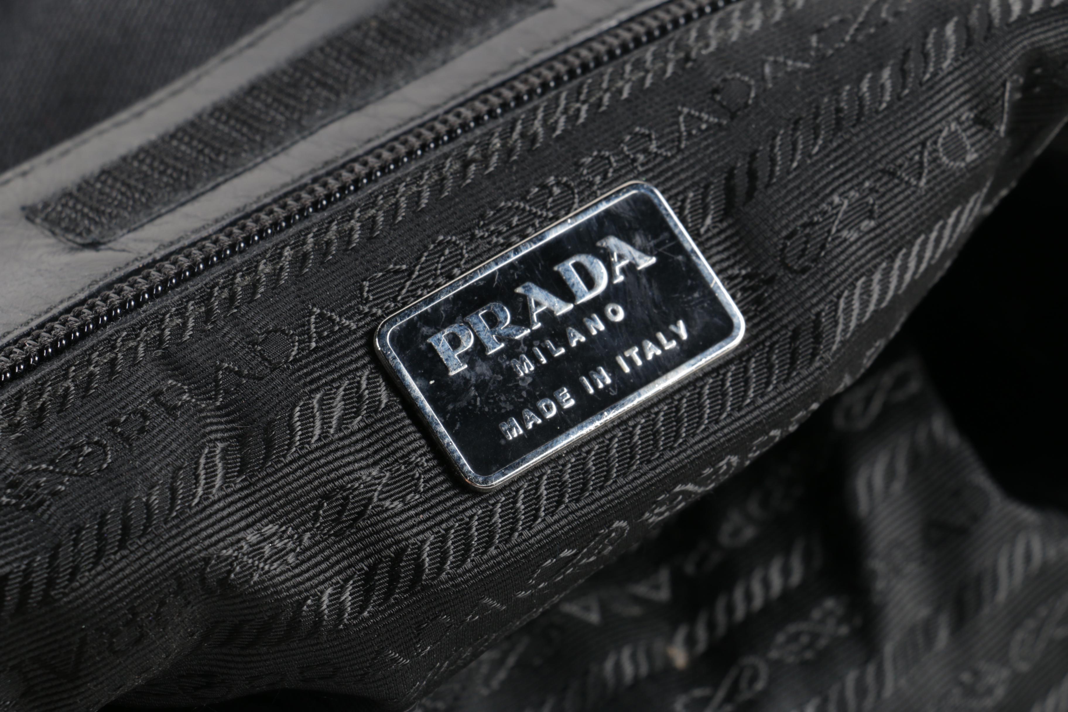 Prada Canvas Shoulder Bag