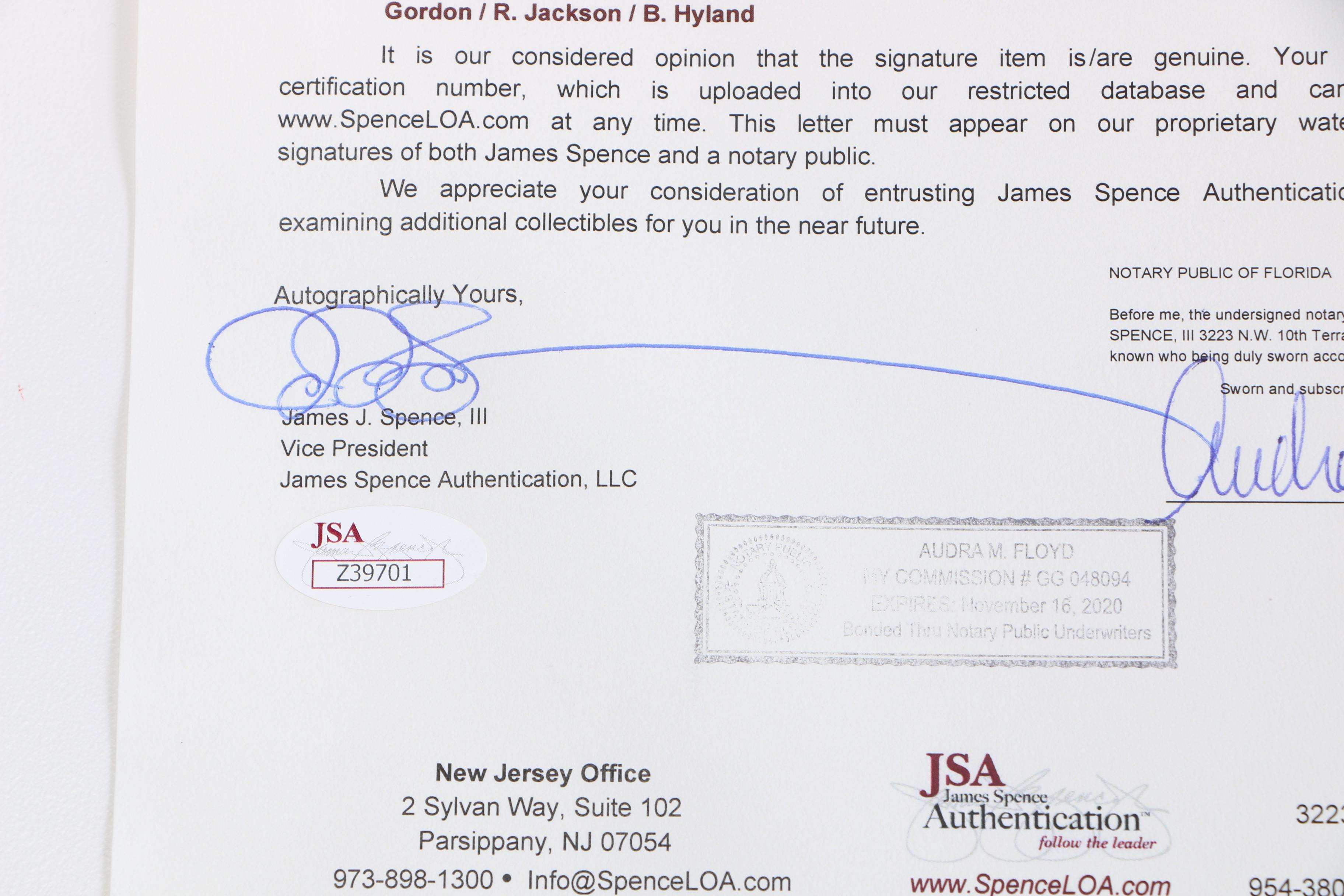 1970 Chicago Bears Signed Football