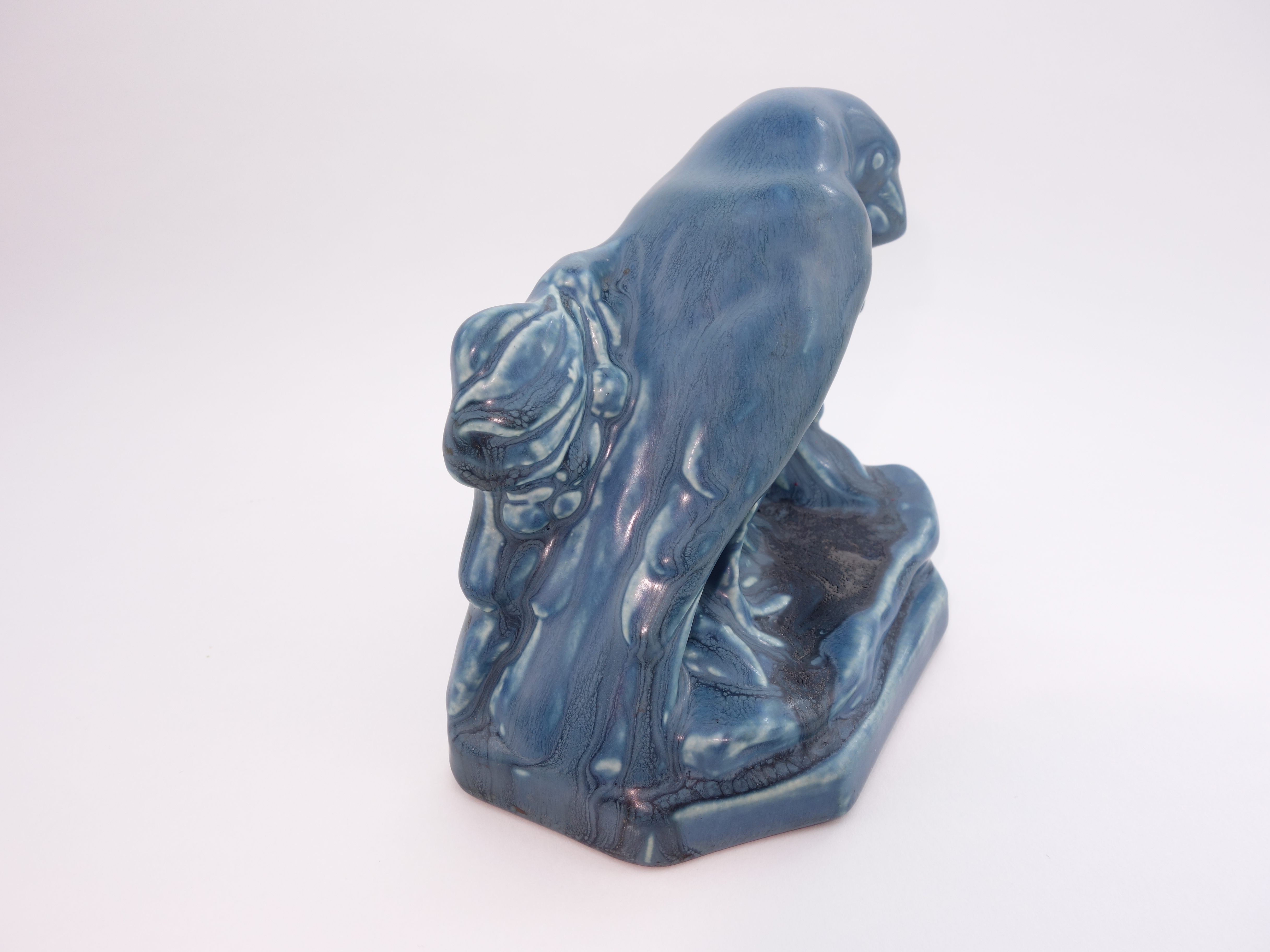 1922 Rookwood "Rook" Art Pottery Blue Bookends