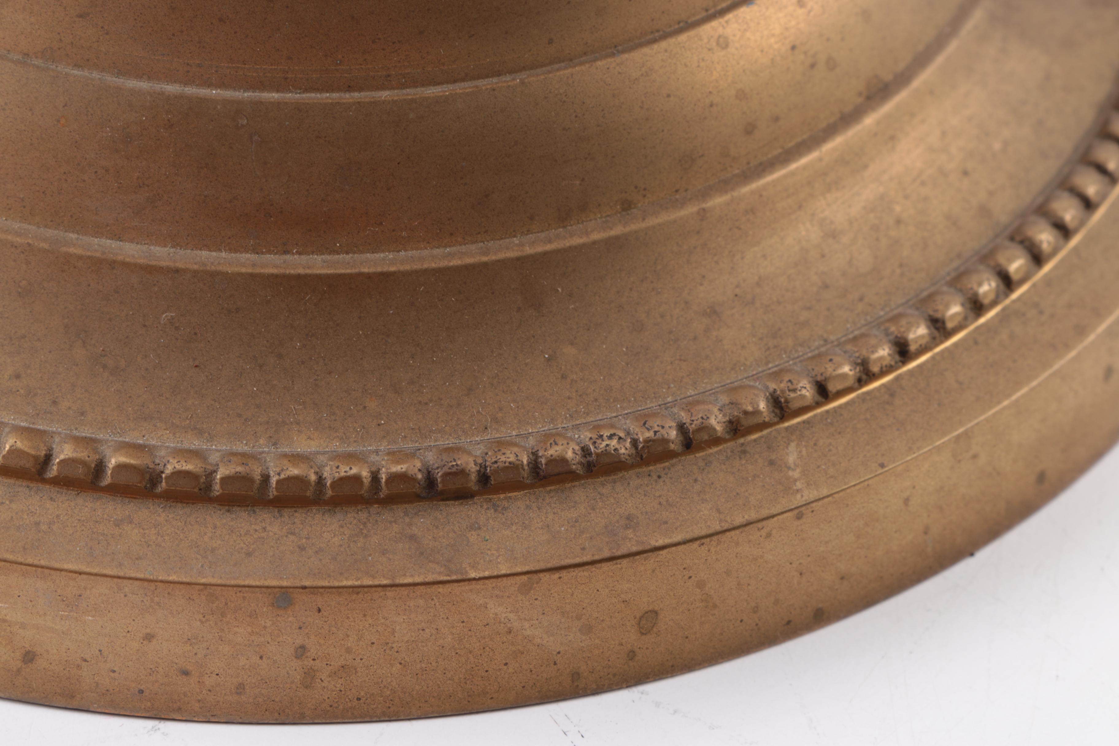 Brass Finial with Metal Candle Holder