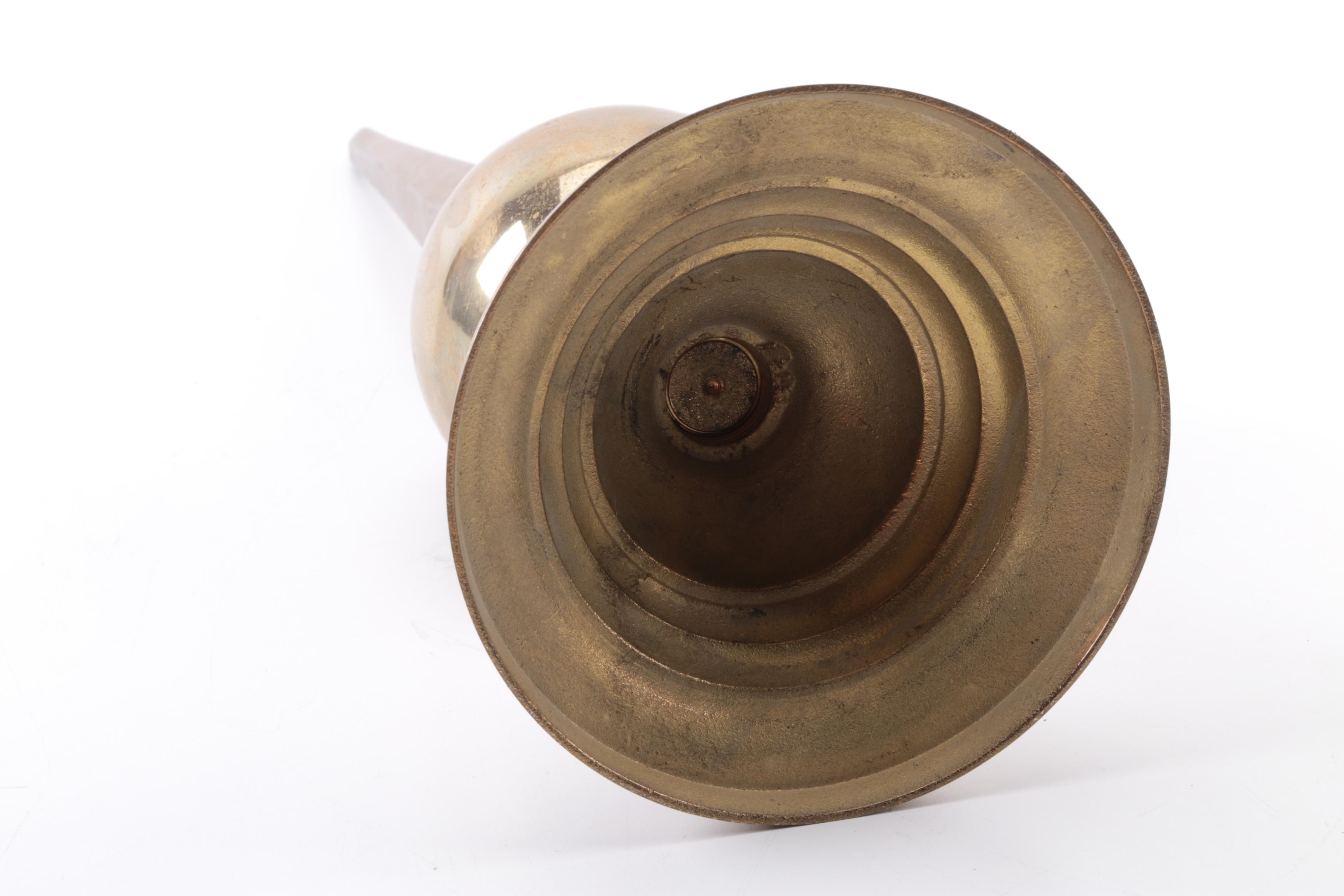 Brass Finial with Metal Candle Holder
