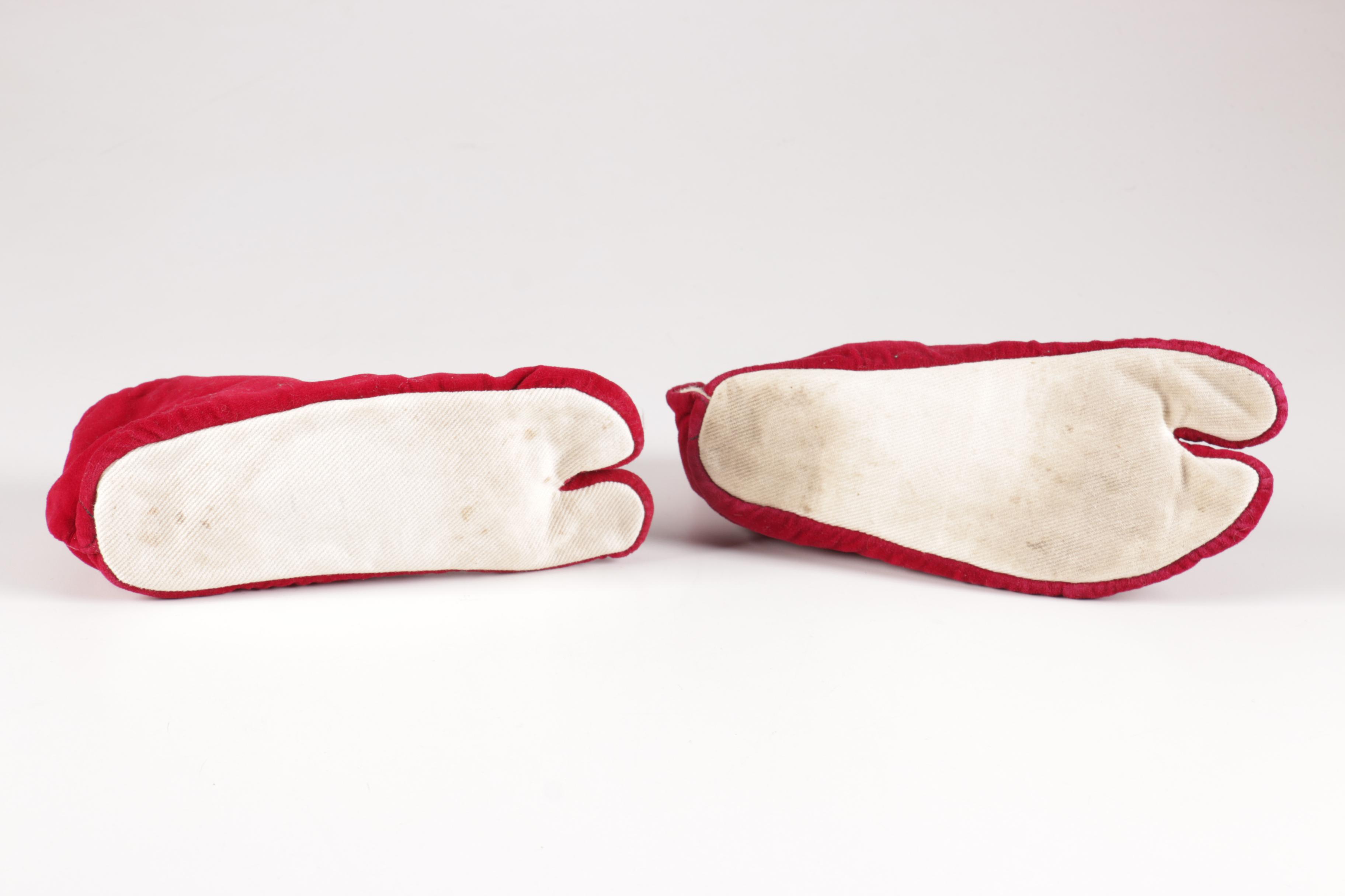 Chinese Lidded Urn and Japanese Red Tabi Socks