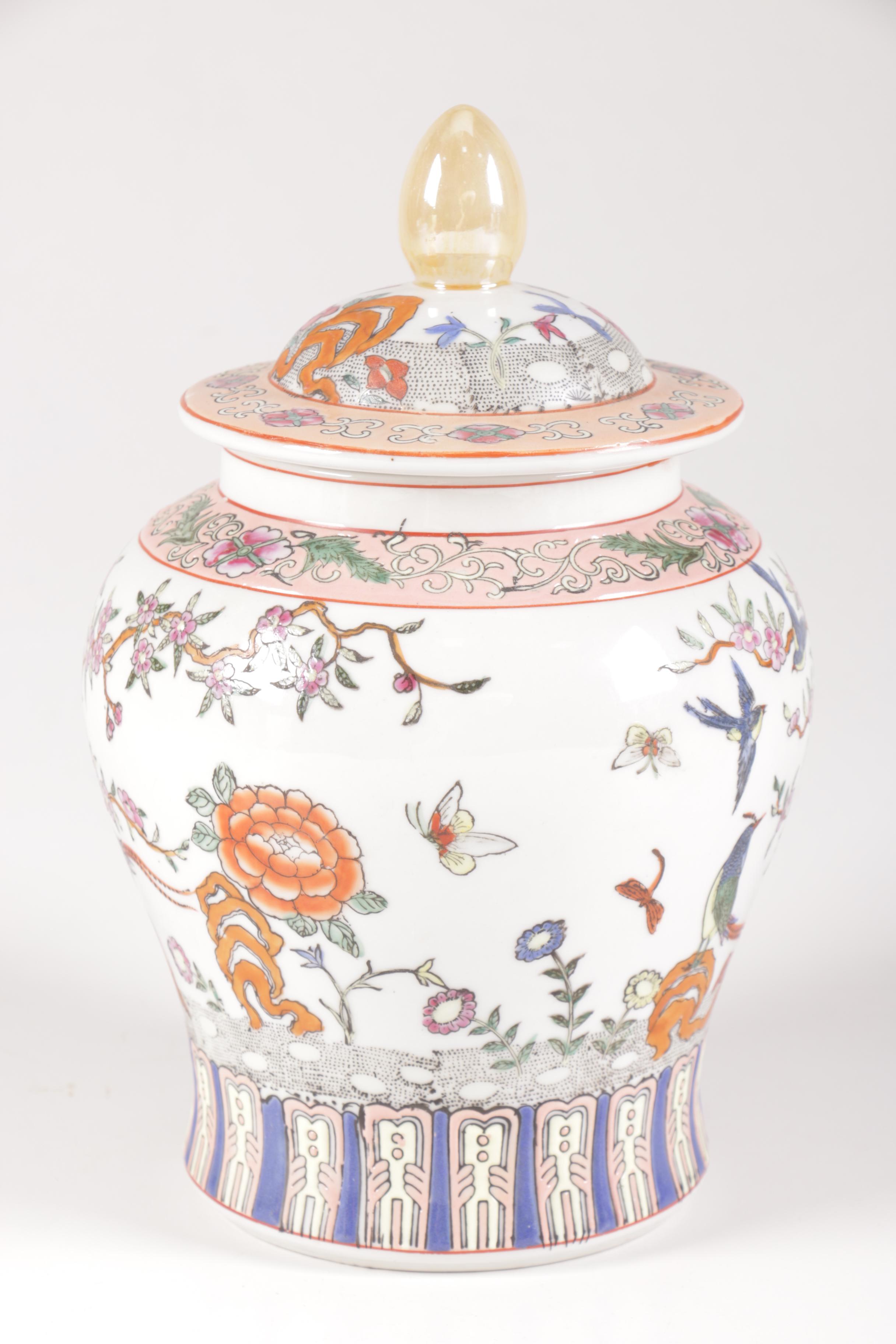 Chinese Lidded Urn and Japanese Red Tabi Socks