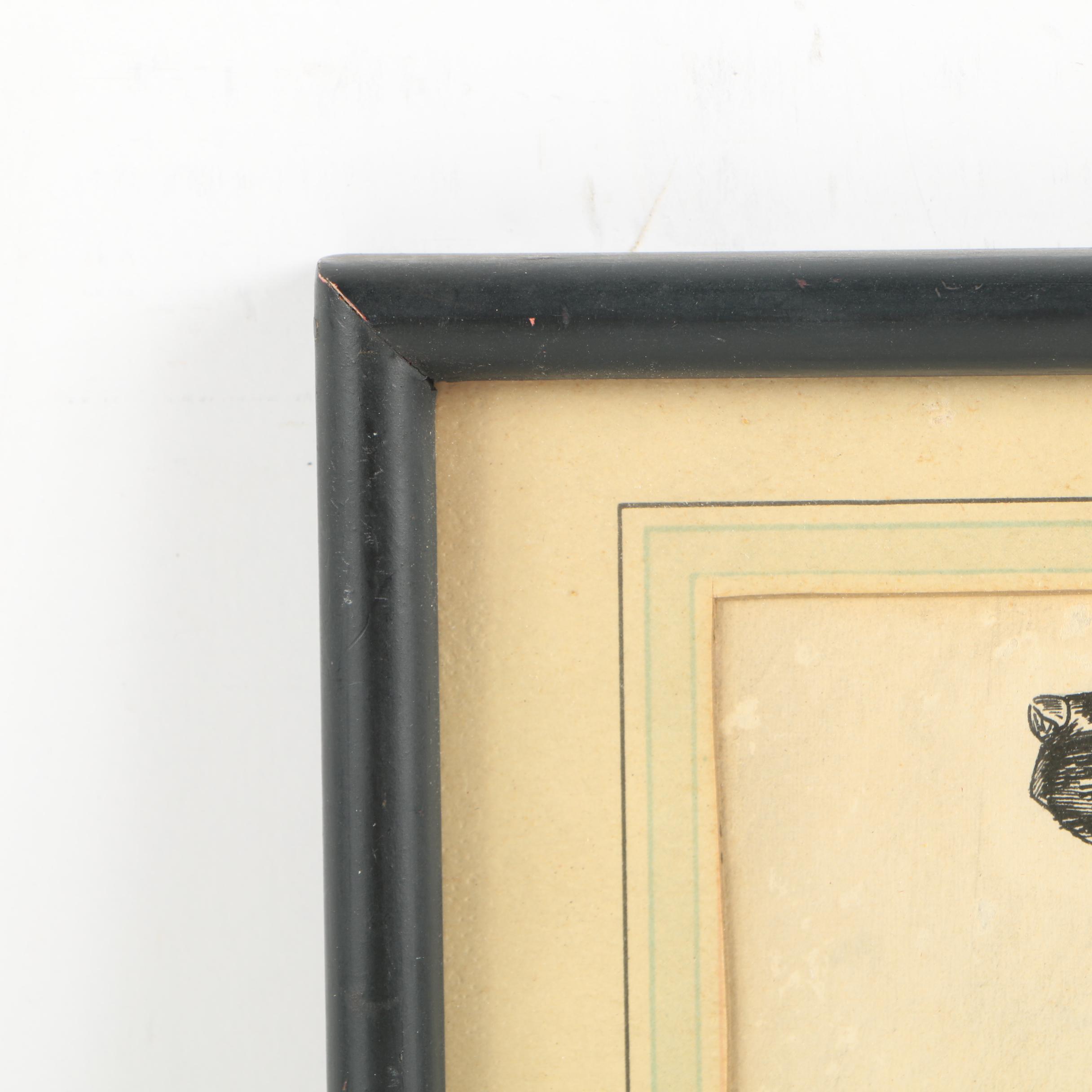 Irv Brown and Willie Minchaca Drawings of Cocker Spaniels