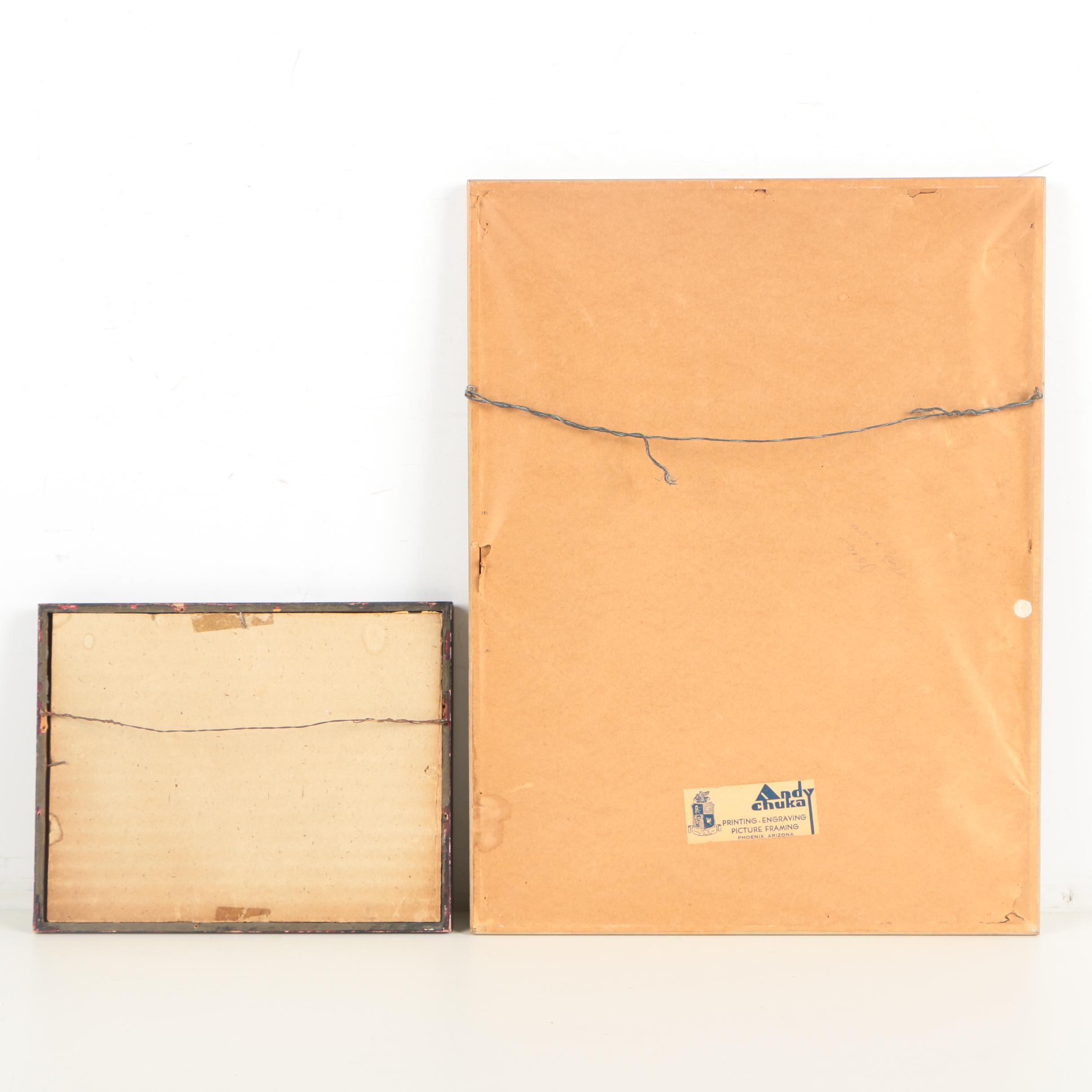 Irv Brown and Willie Minchaca Drawings of Cocker Spaniels