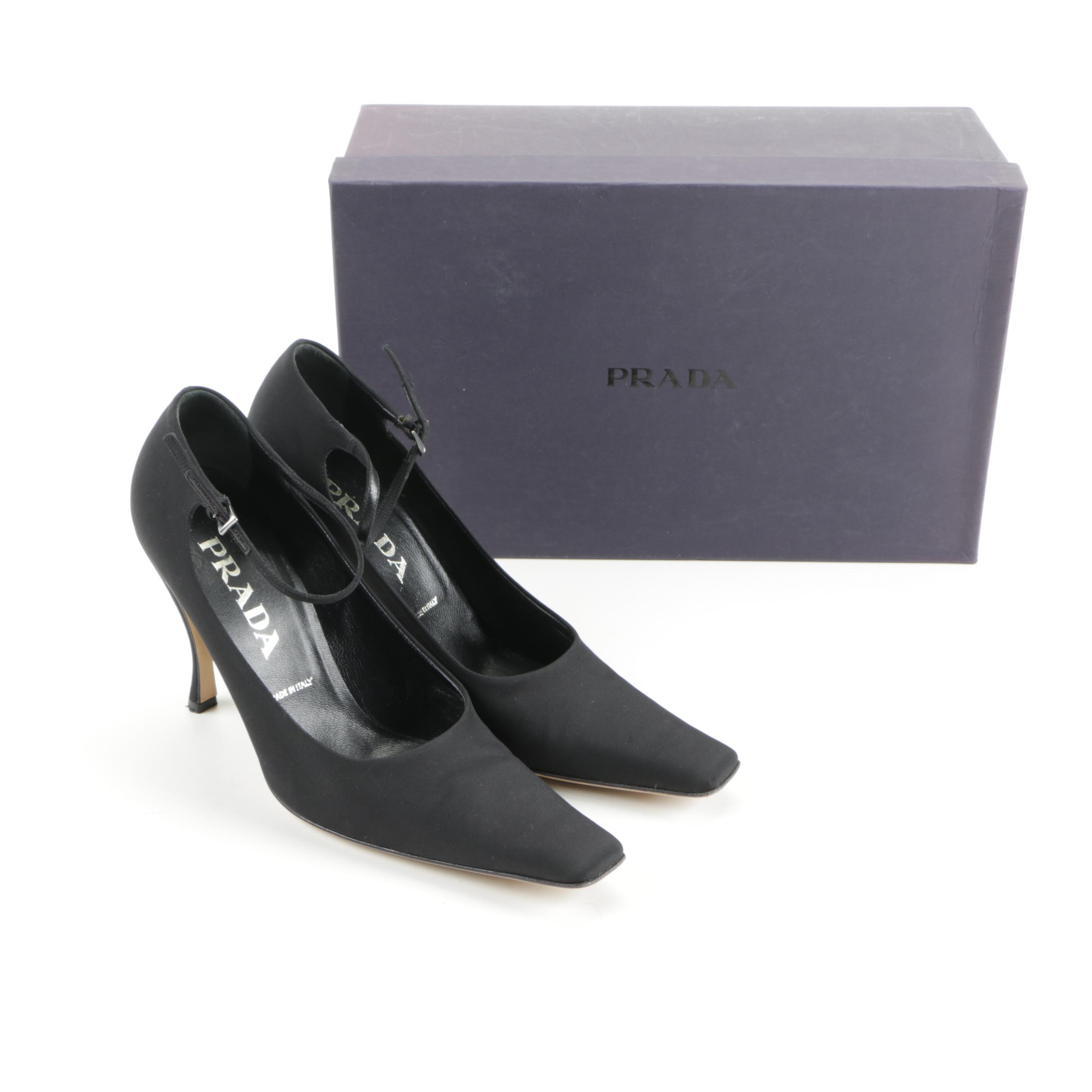 Women's Prada Calzature Donna Black Heels