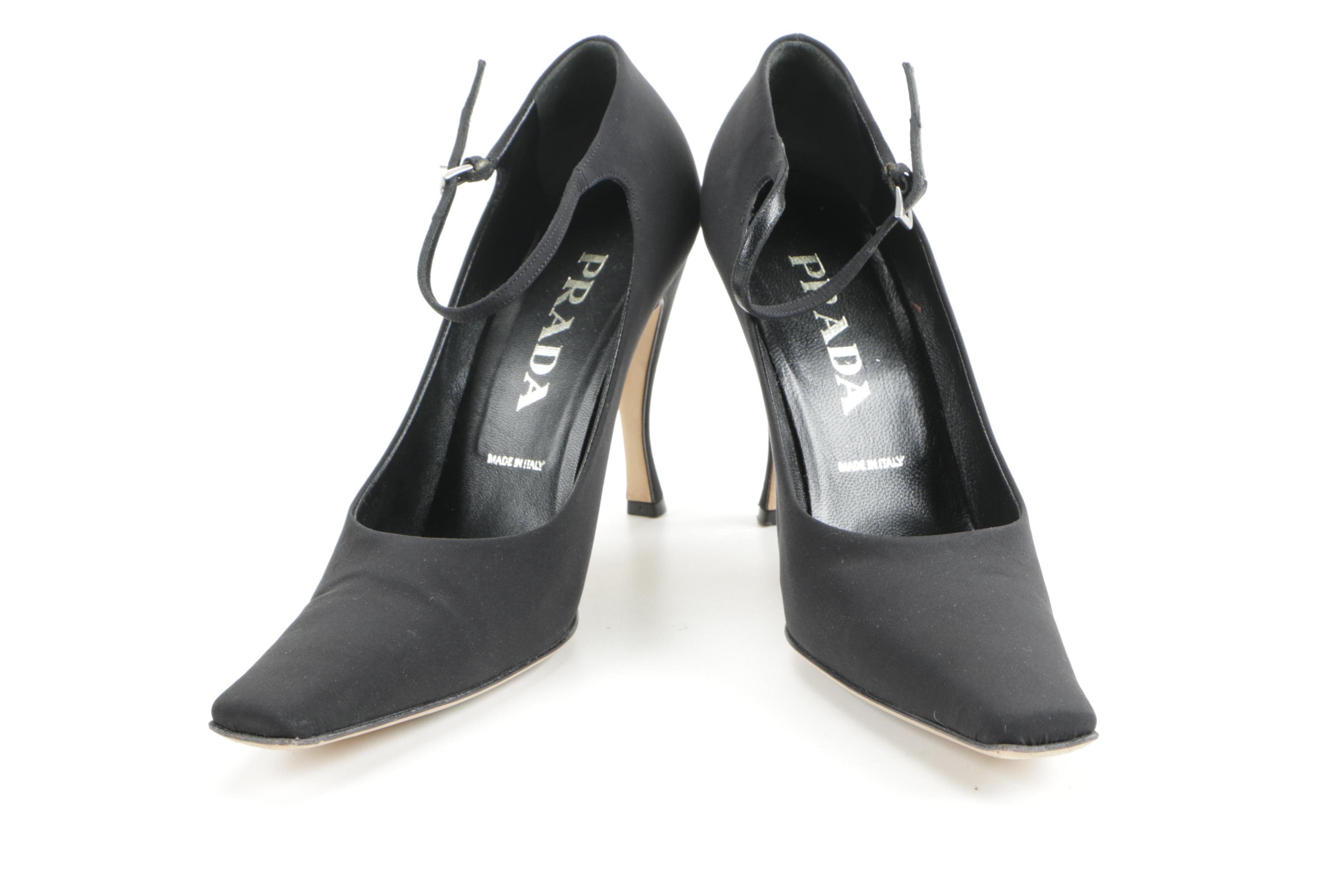 Women's Prada Calzature Donna Black Heels