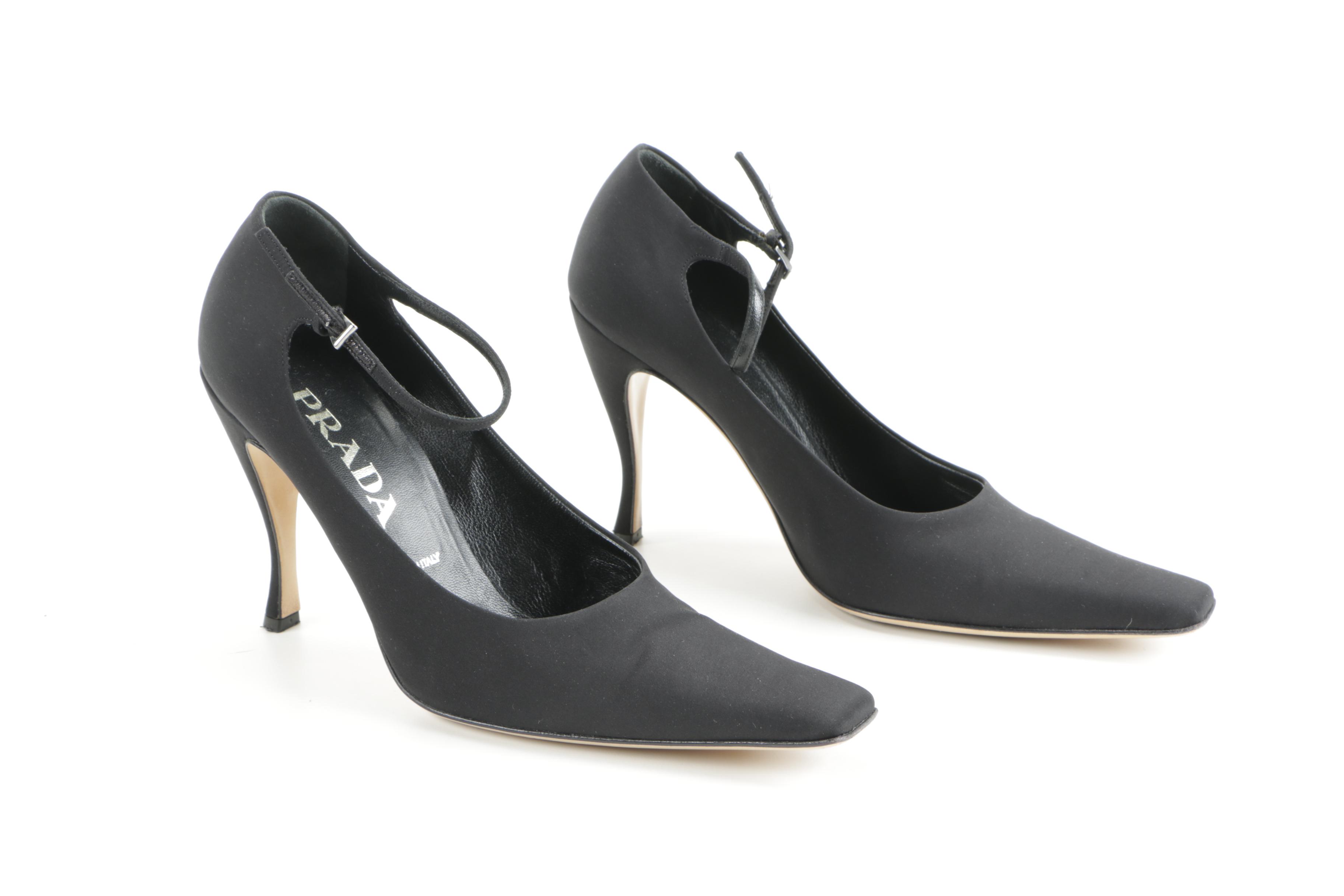 Women's Prada Calzature Donna Black Heels