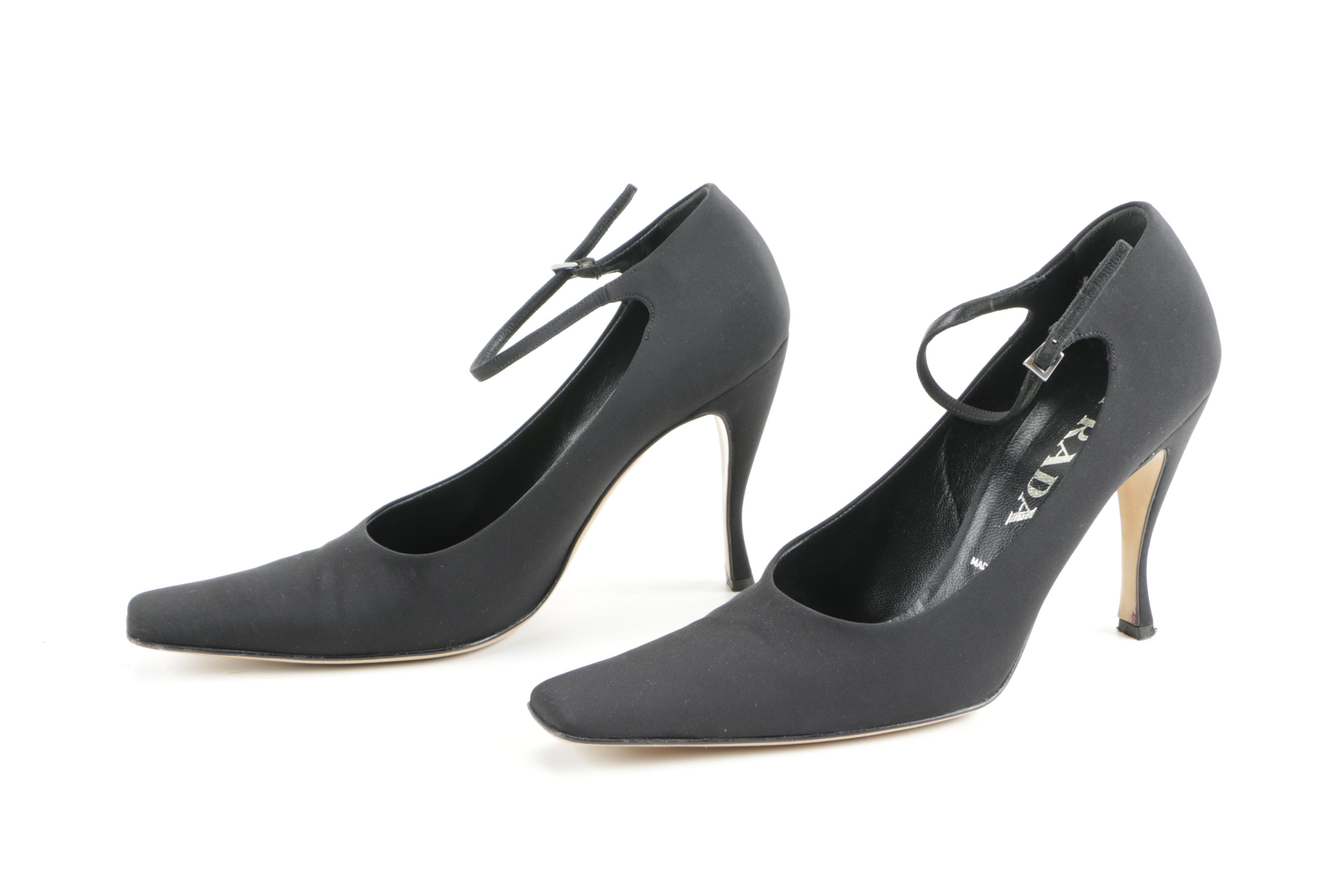 Women's Prada Calzature Donna Black Heels
